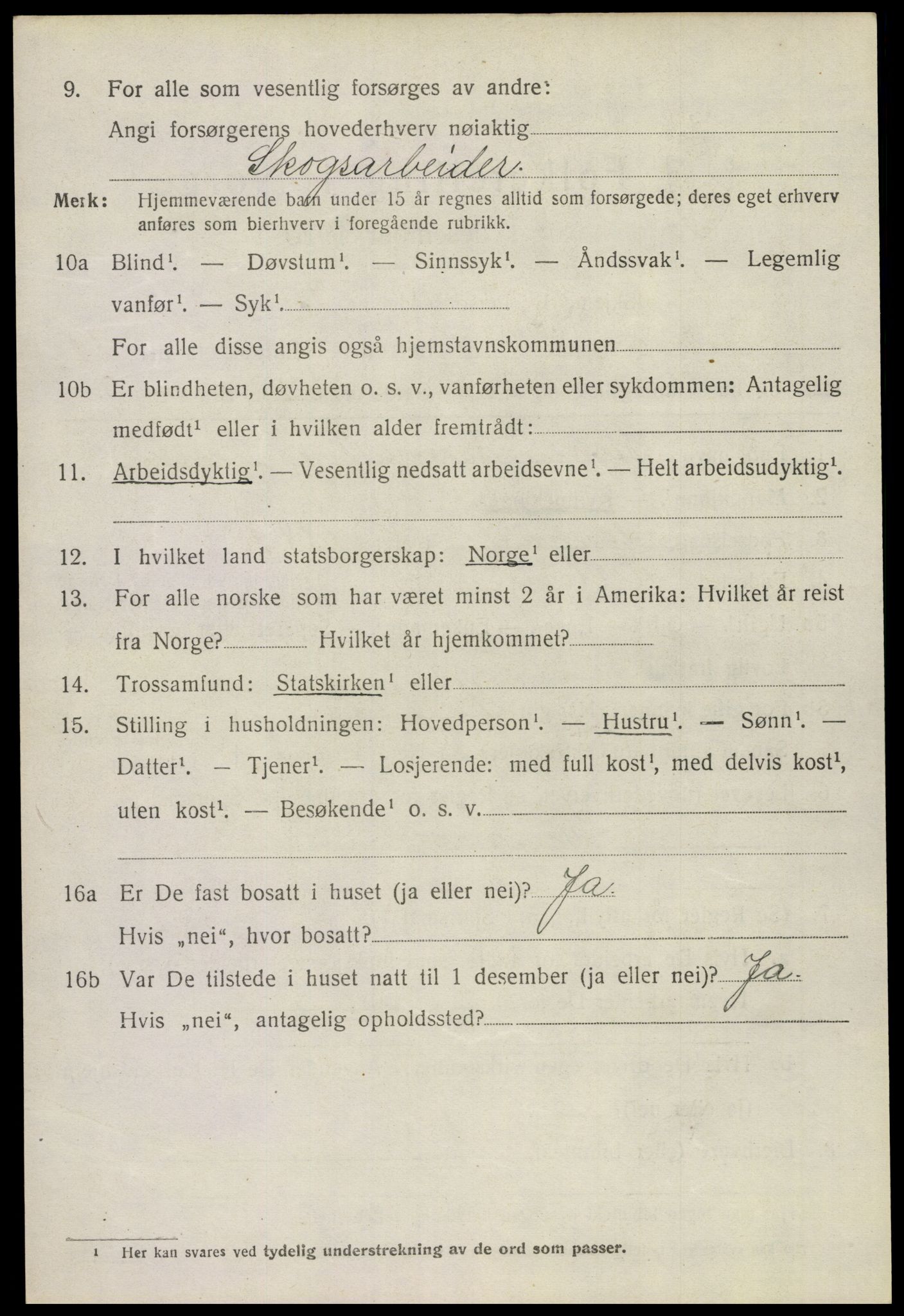 SAKO, 1920 census for Andebu, 1920, p. 4457