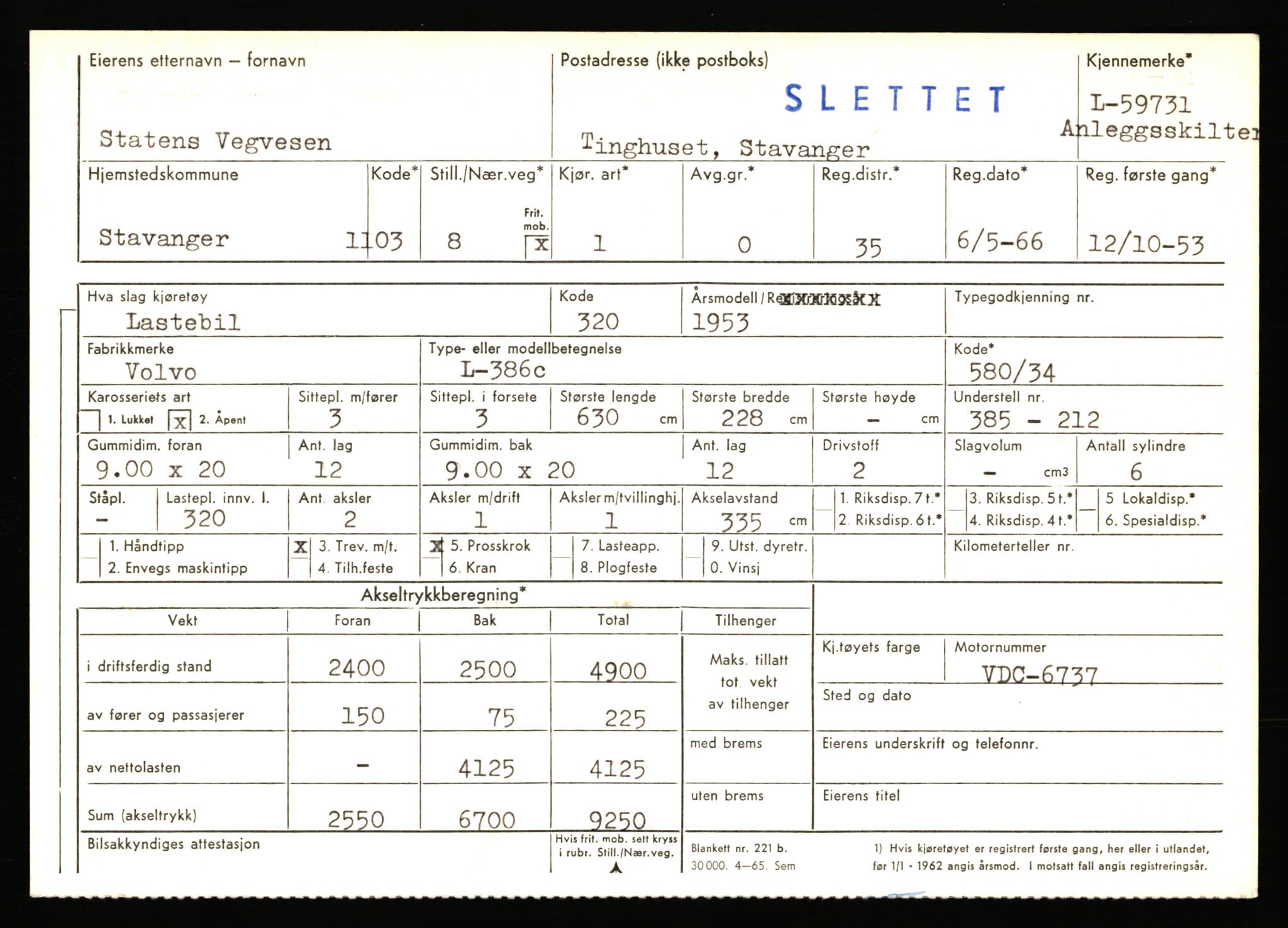 Stavanger trafikkstasjon, AV/SAST-A-101942/0/F/L0058: L-58000 - L-59999, 1930-1971, p. 2153