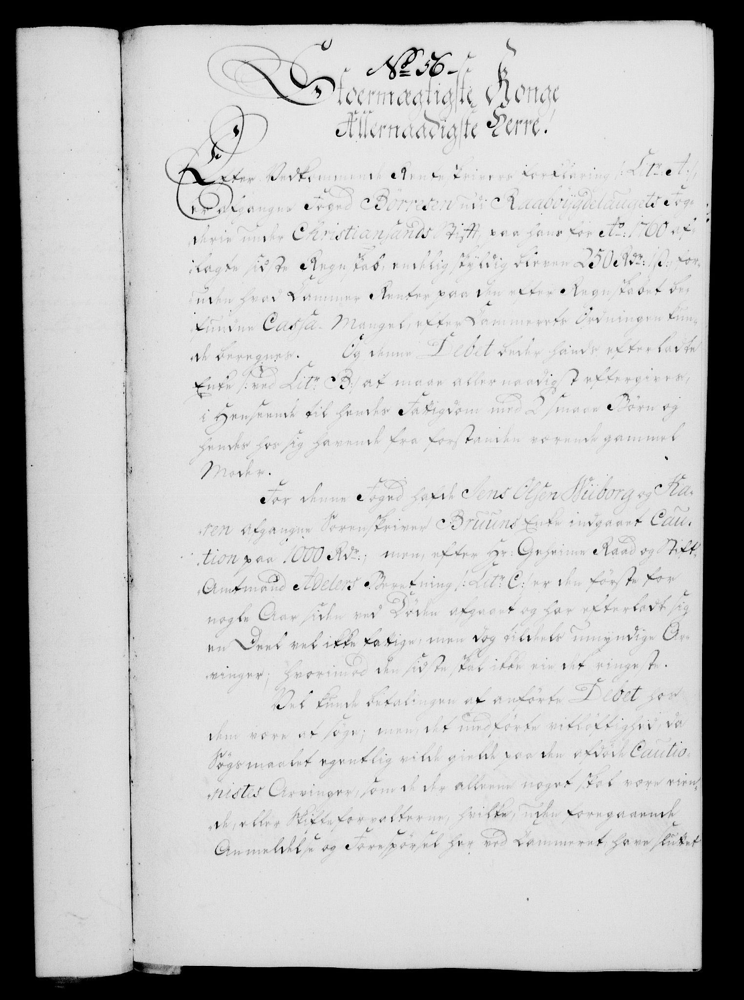 Rentekammeret, Kammerkanselliet, RA/EA-3111/G/Gf/Gfa/L0047: Norsk relasjons- og resolusjonsprotokoll (merket RK 52.47), 1765, p. 257