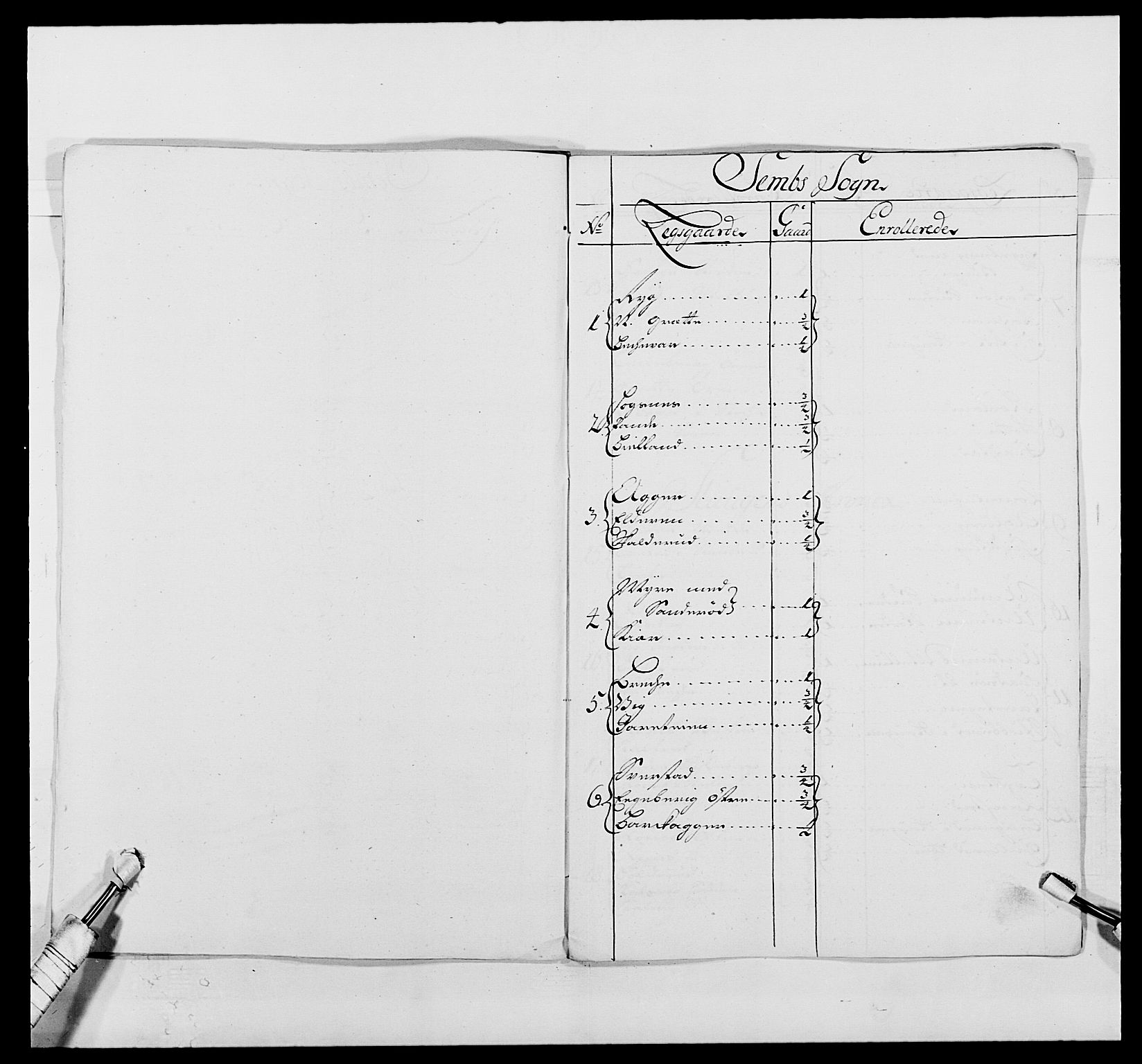 Kommanderende general (KG I) med Det norske krigsdirektorium, AV/RA-EA-5419/E/Ea/L0494: Smålenske regiment, 1697-1717, p. 310