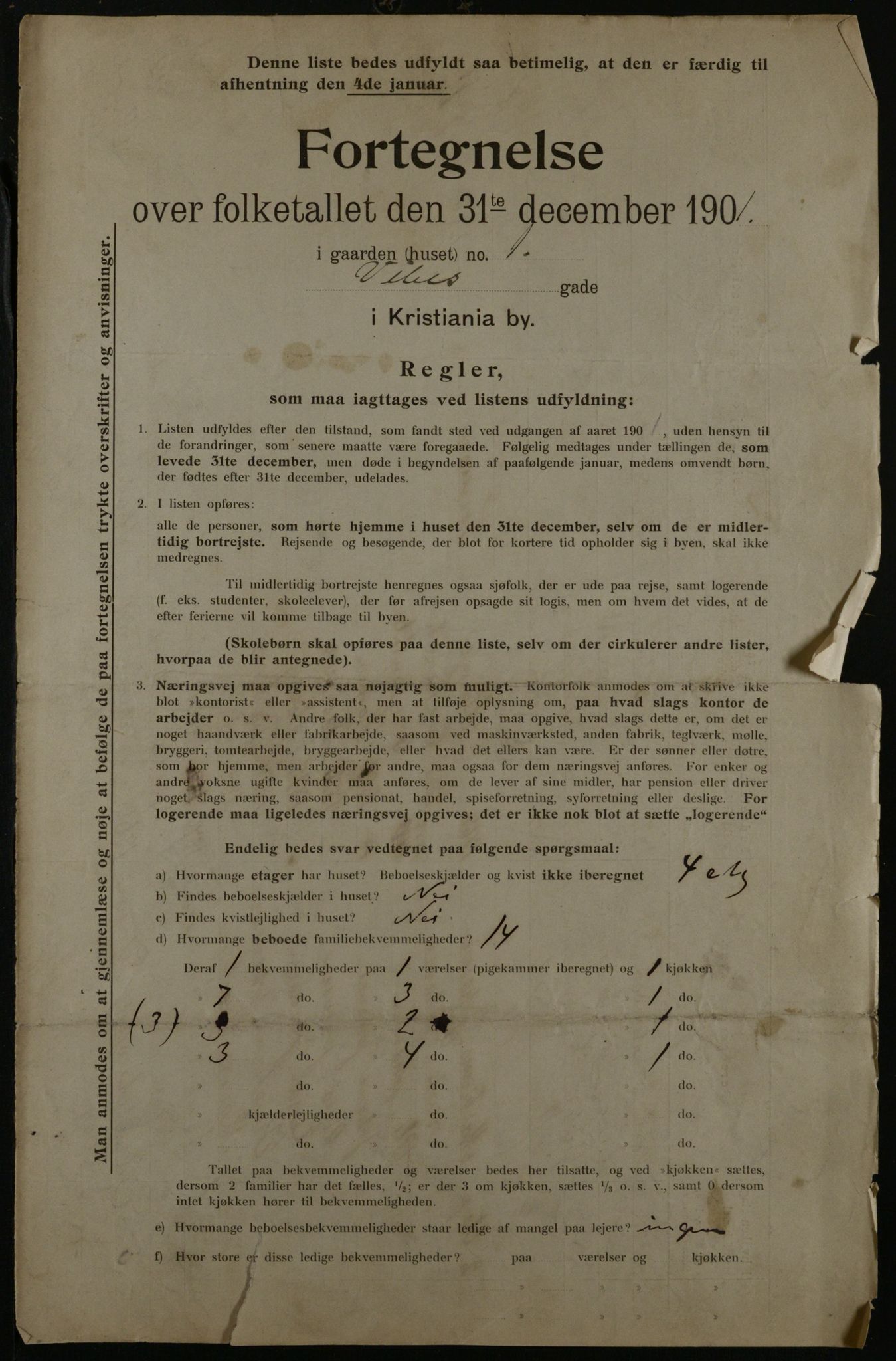 OBA, Municipal Census 1901 for Kristiania, 1901, p. 18794