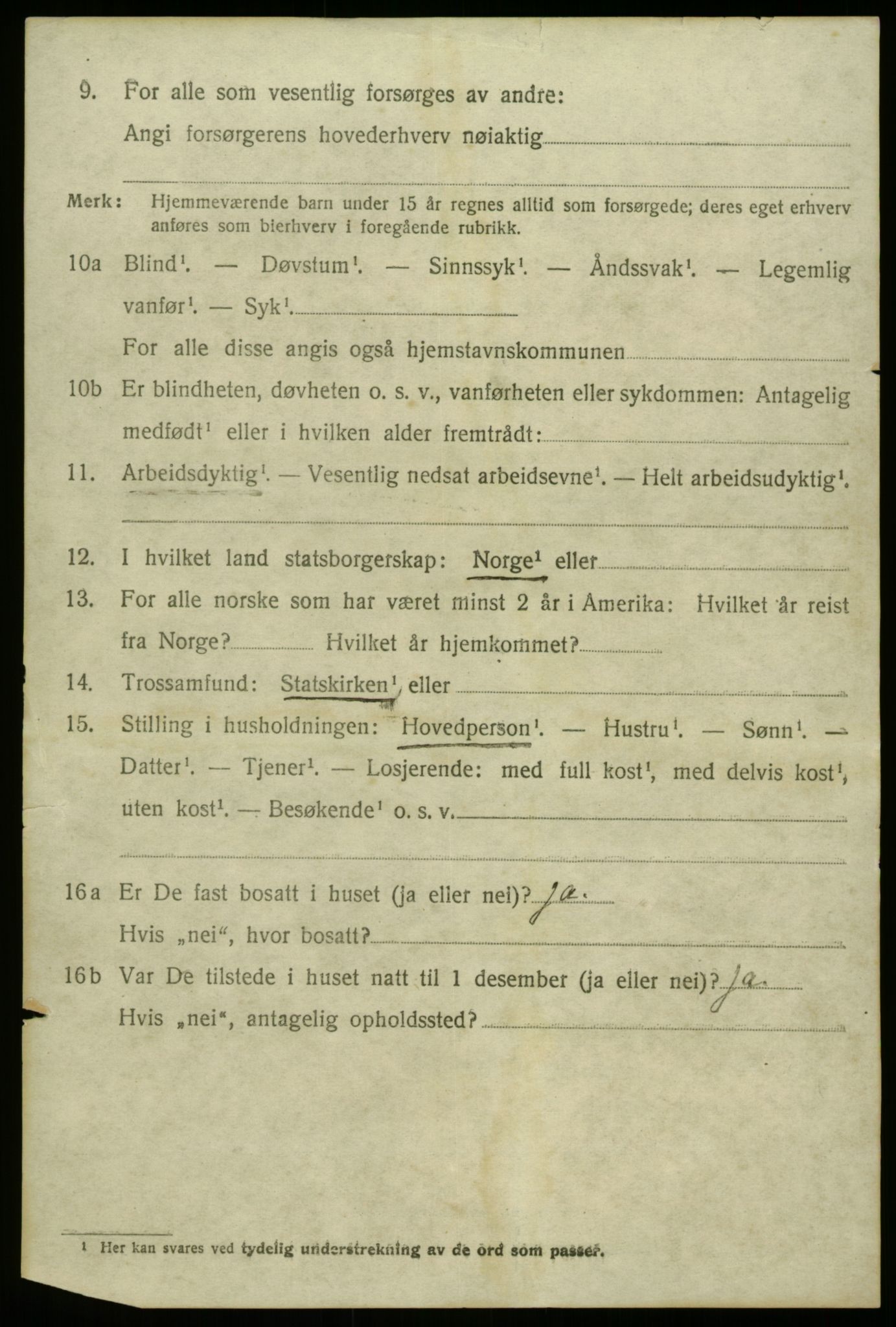 SAB, 1920 census for Sogndal, 1920, p. 7954