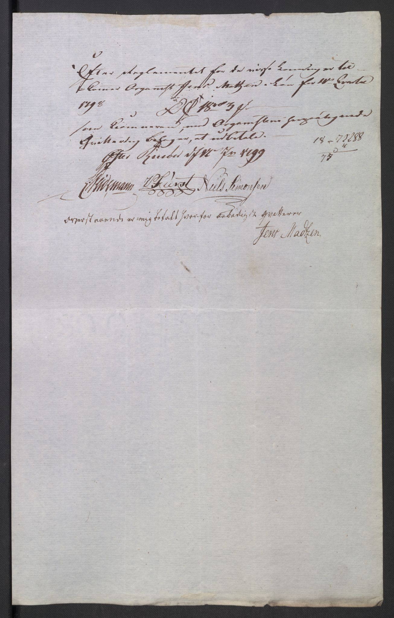 Danske Kanselli 1800-1814, AV/RA-EA-3024/K/Kk/Kka/Kkac/L0235: Kjøpstadregnskap Øster Risør, 1796-1800, p. 500