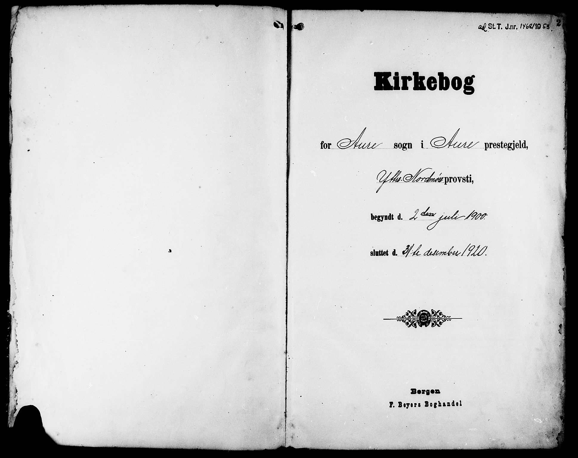 Ministerialprotokoller, klokkerbøker og fødselsregistre - Møre og Romsdal, SAT/A-1454/578/L0910: Parish register (copy) no. 578C03, 1900-1921, p. 2