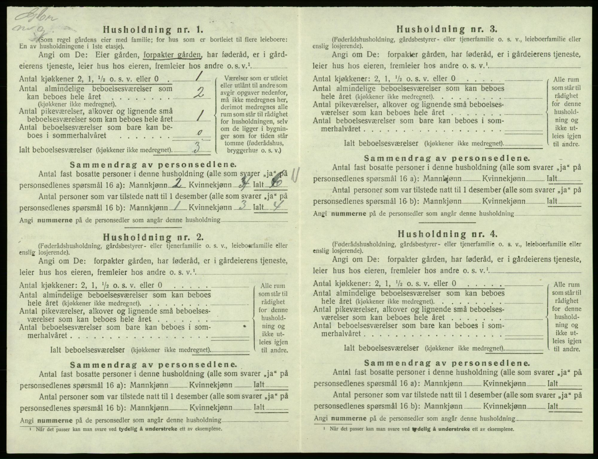 SAB, 1920 census for Bømlo, 1920, p. 438