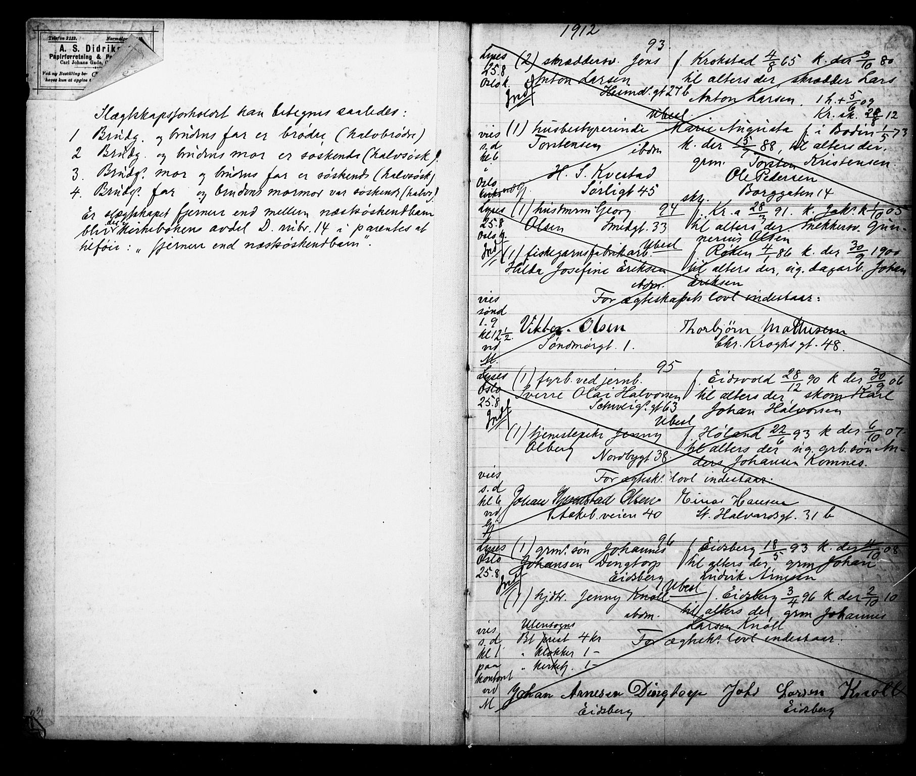 Grønland prestekontor Kirkebøker, AV/SAO-A-10848/H/Ha/L0001: Banns register no. 1, 1912-1918
