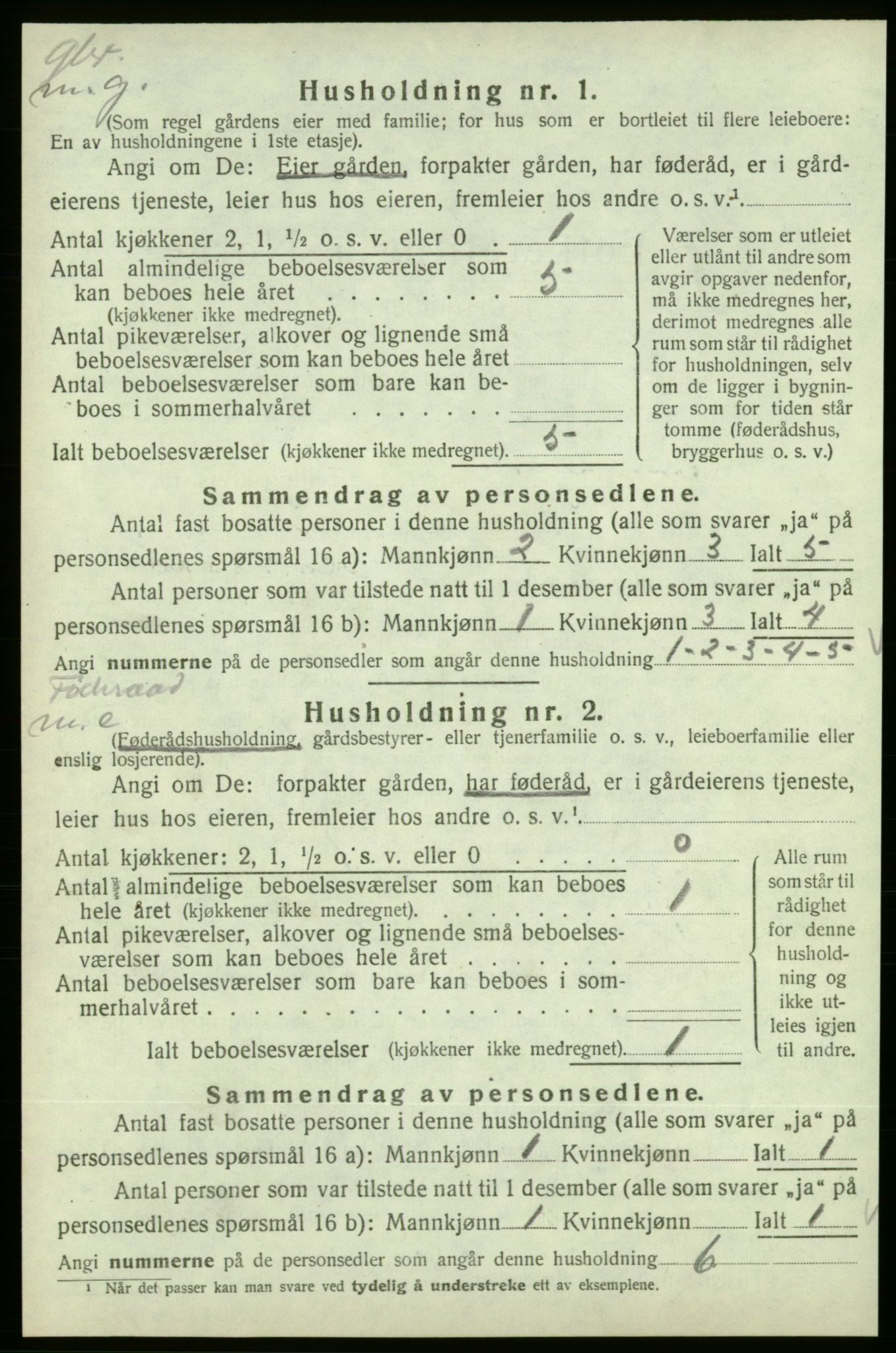 SAB, 1920 census for Skånevik, 1920, p. 1626