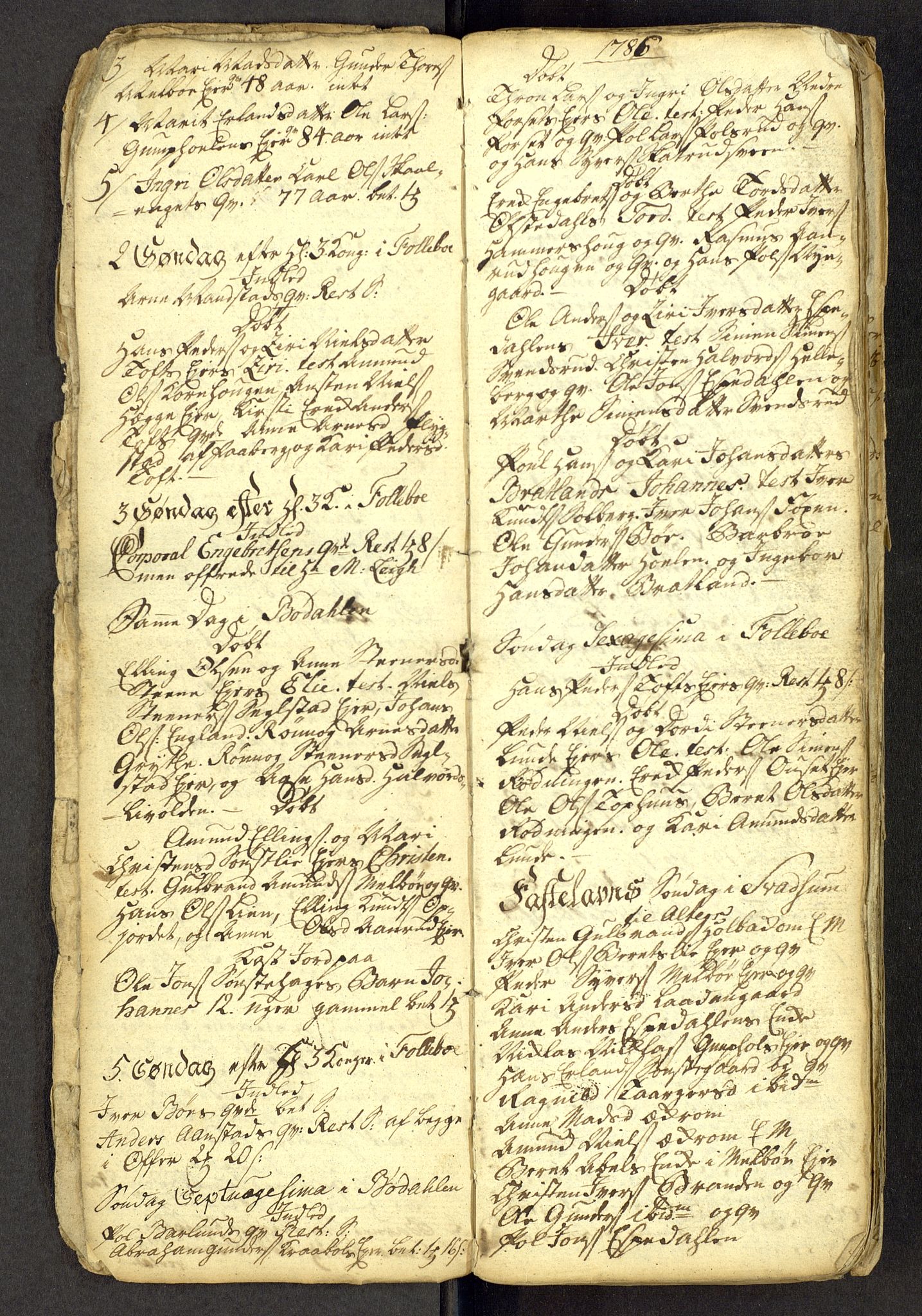 Gausdal prestekontor, SAH/PREST-090/H/Ha: Parish register draft no. -, 1786-1793