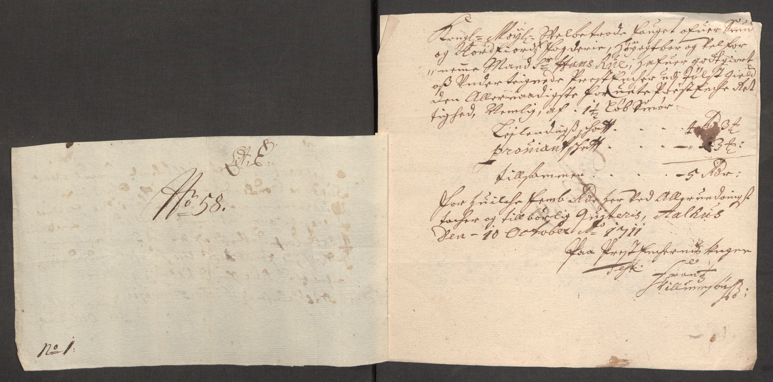Rentekammeret inntil 1814, Reviderte regnskaper, Fogderegnskap, RA/EA-4092/R53/L3433: Fogderegnskap Sunn- og Nordfjord, 1710-1711, p. 490