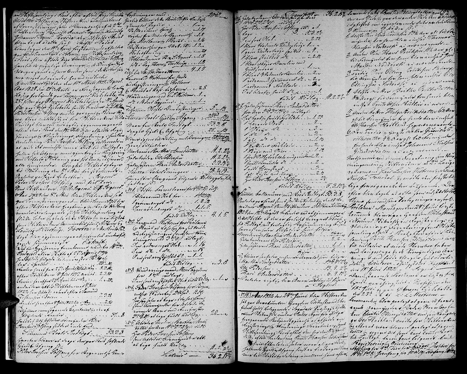 Indre Sogn tingrett, AV/SAB-A-3301/1/H/Ha/L0014a: Skifteprotokoll 14a, 1824-1826, p. 21b-22a