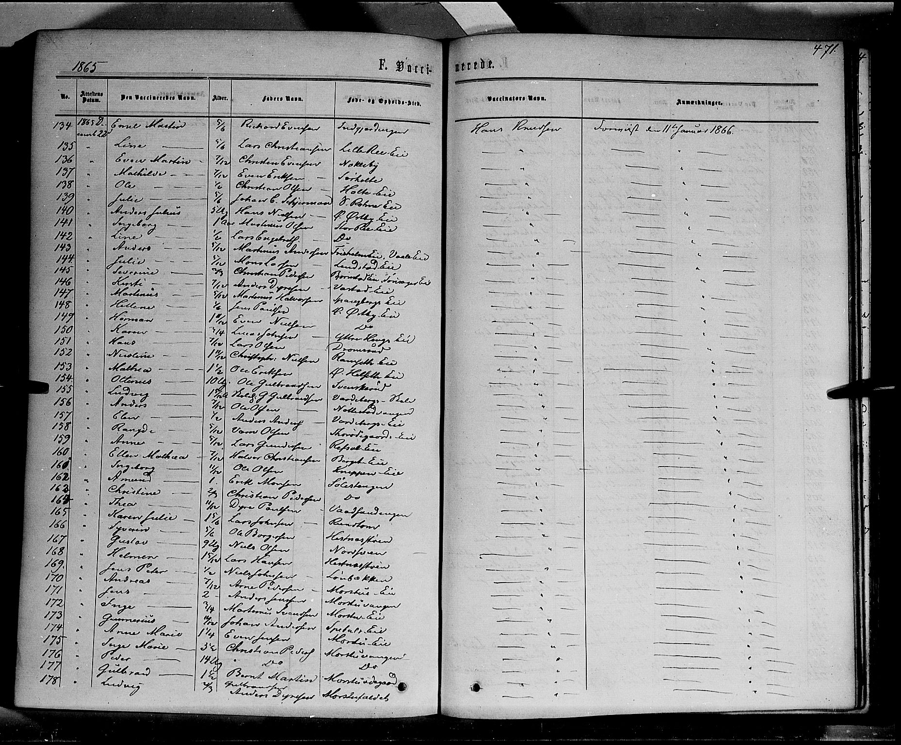 Stange prestekontor, SAH/PREST-002/K/L0013: Parish register (official) no. 13, 1862-1879, p. 471