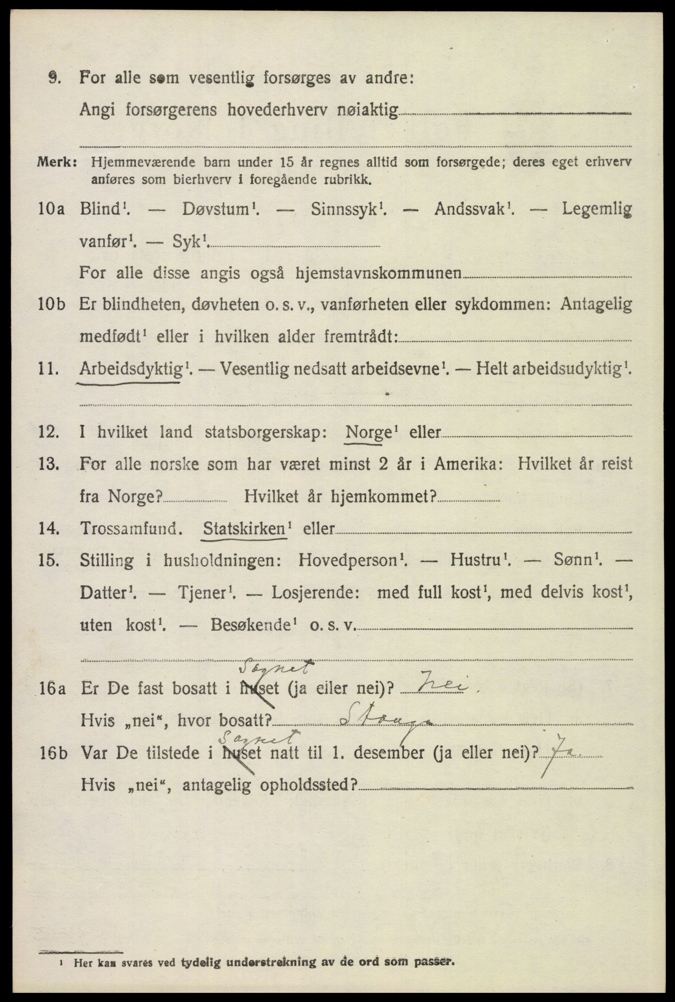 SAH, 1920 census for Stor-Elvdal, 1920, p. 2795