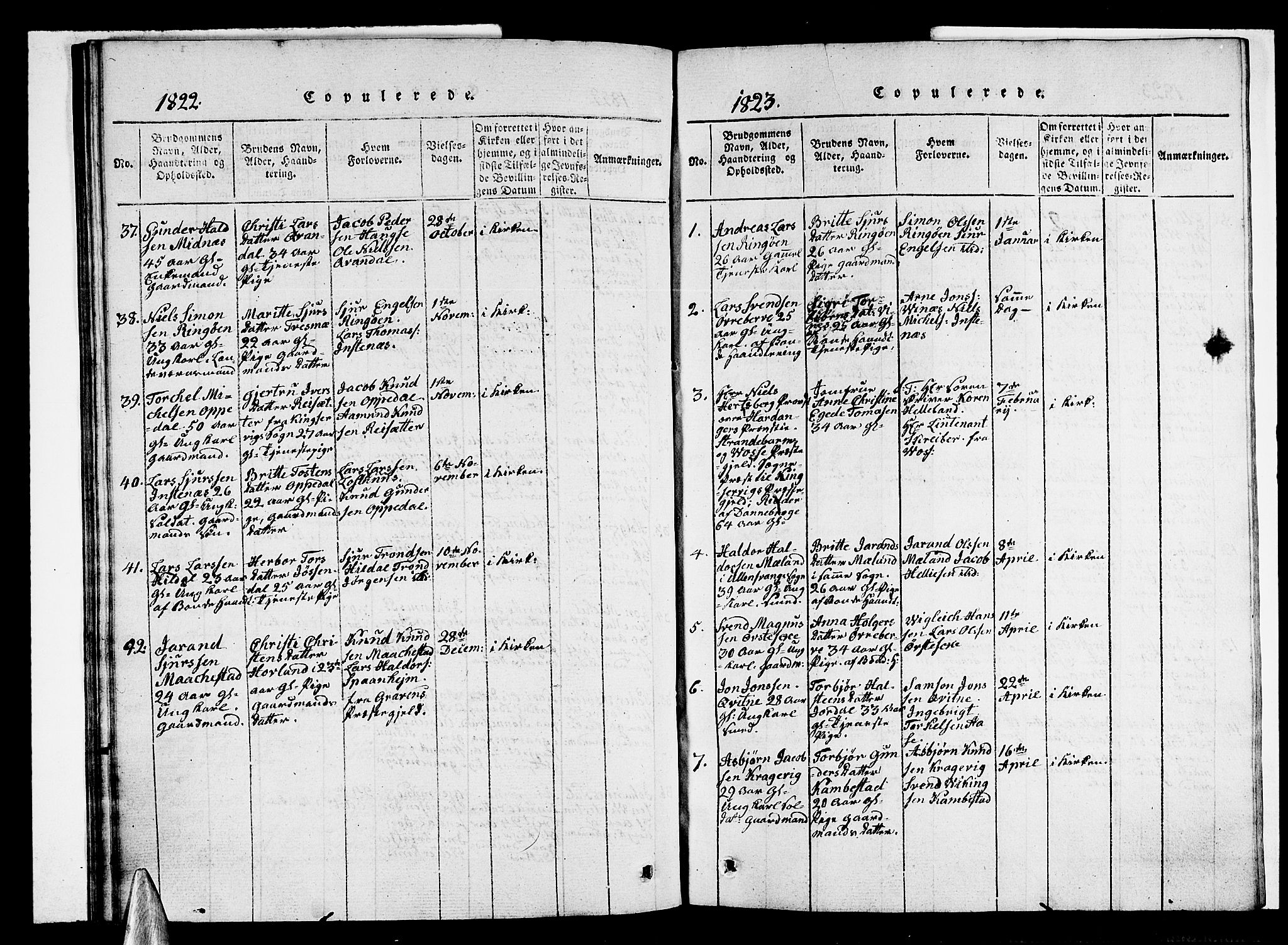 Ullensvang sokneprestembete, AV/SAB-A-78701/H/Haa: Parish register (official) no. A 9, 1819-1826