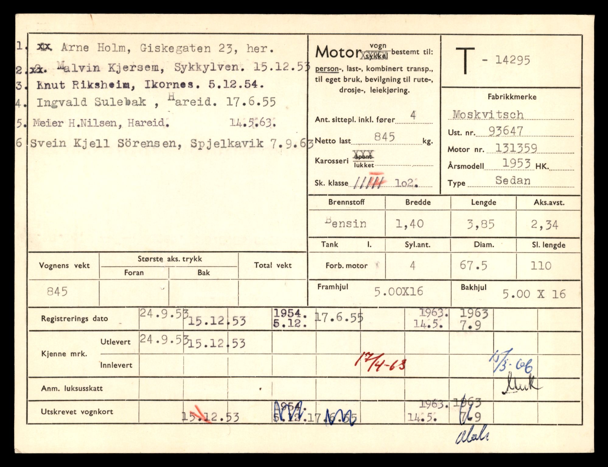 Møre og Romsdal vegkontor - Ålesund trafikkstasjon, AV/SAT-A-4099/F/Fe/L0044: Registreringskort for kjøretøy T 14205 - T 14319, 1927-1998, p. 2625