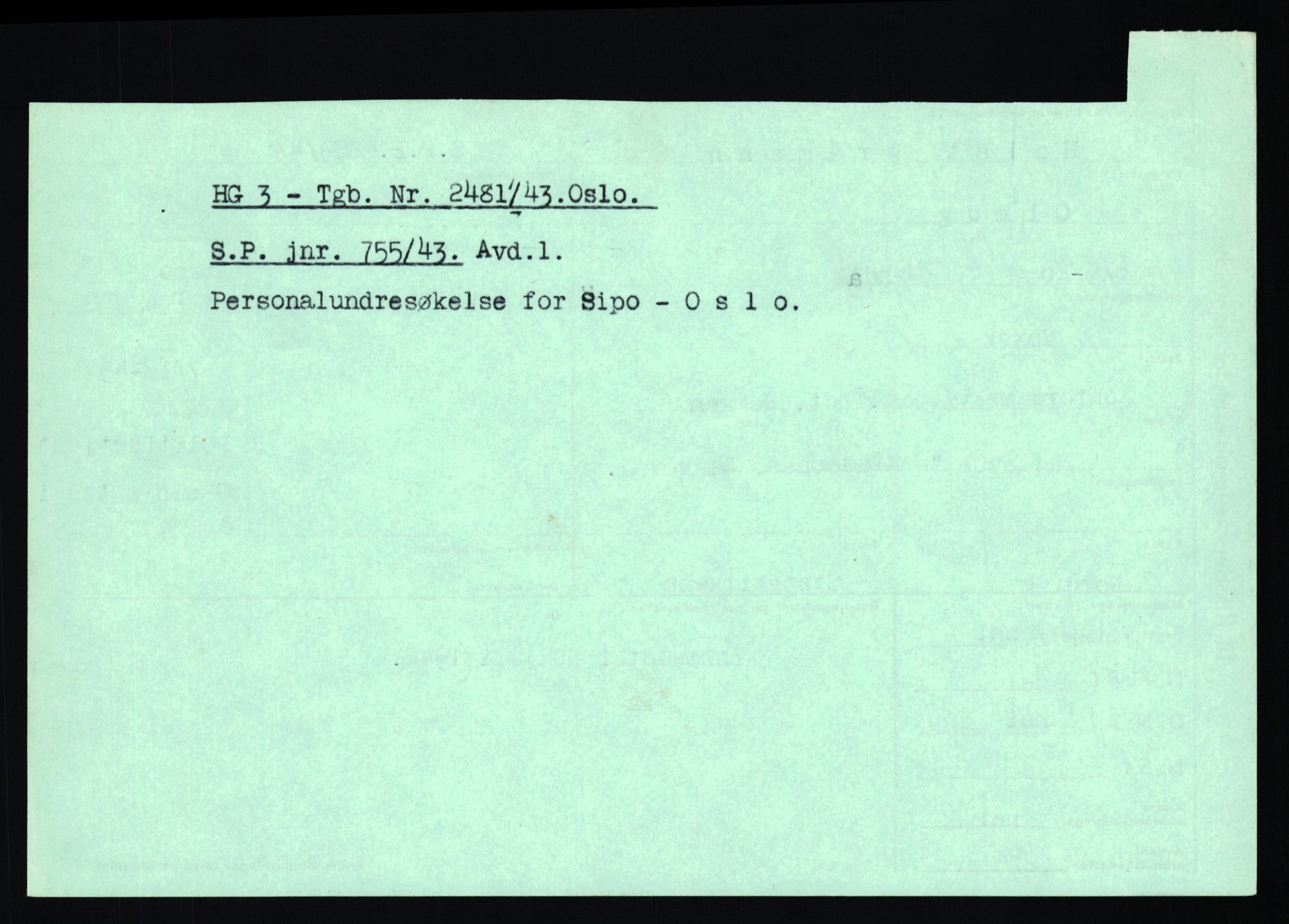 Statspolitiet - Hovedkontoret / Osloavdelingen, AV/RA-S-1329/C/Ca/L0016: Uberg - Øystese, 1943-1945, p. 3167