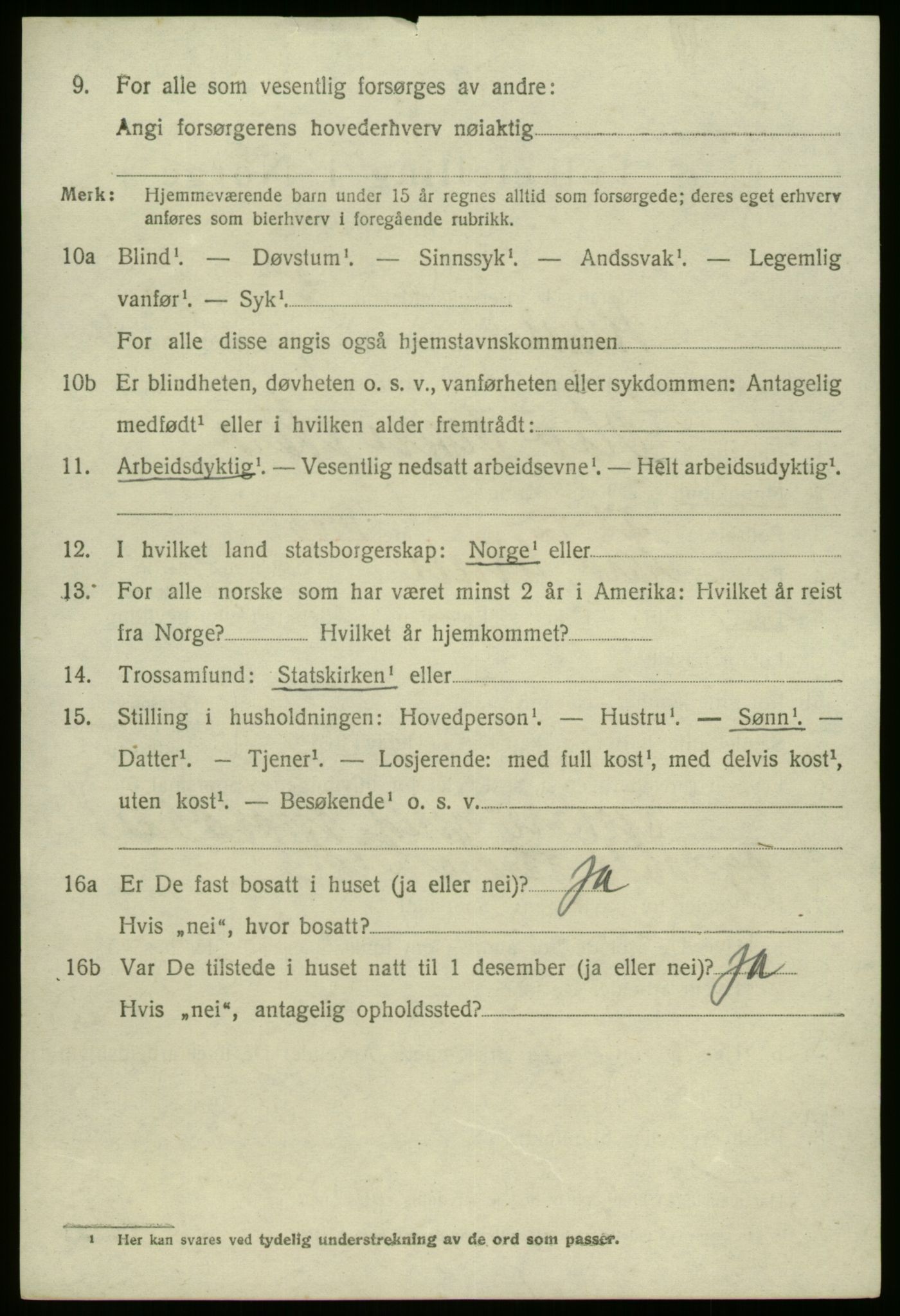 SAB, 1920 census for Kinn, 1920, p. 2552