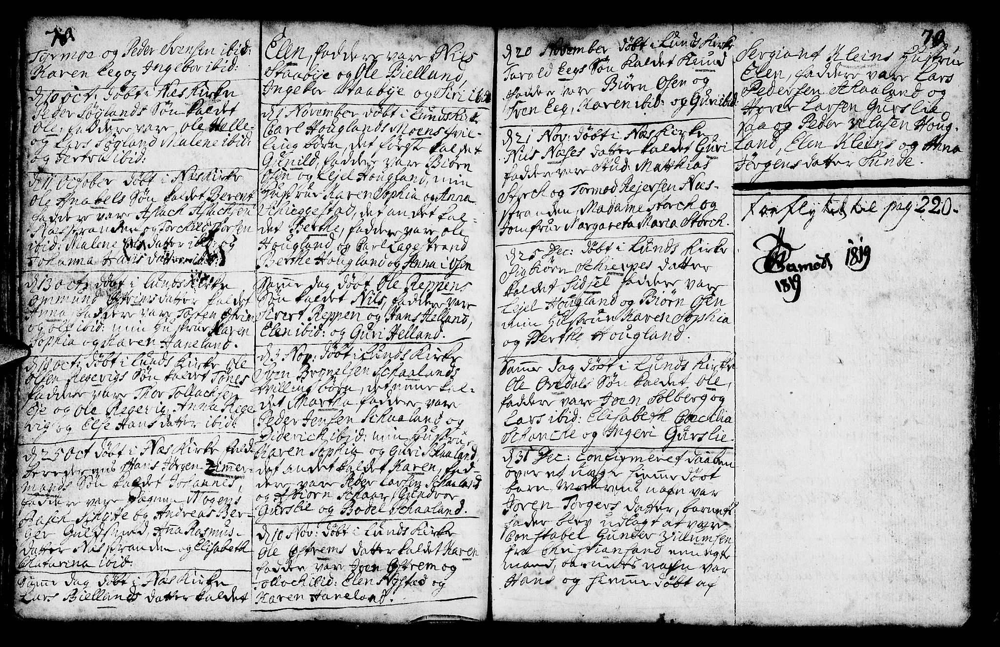 Lund sokneprestkontor, AV/SAST-A-101809/S06/L0002: Parish register (official) no. A 2, 1738-1760, p. 78-79