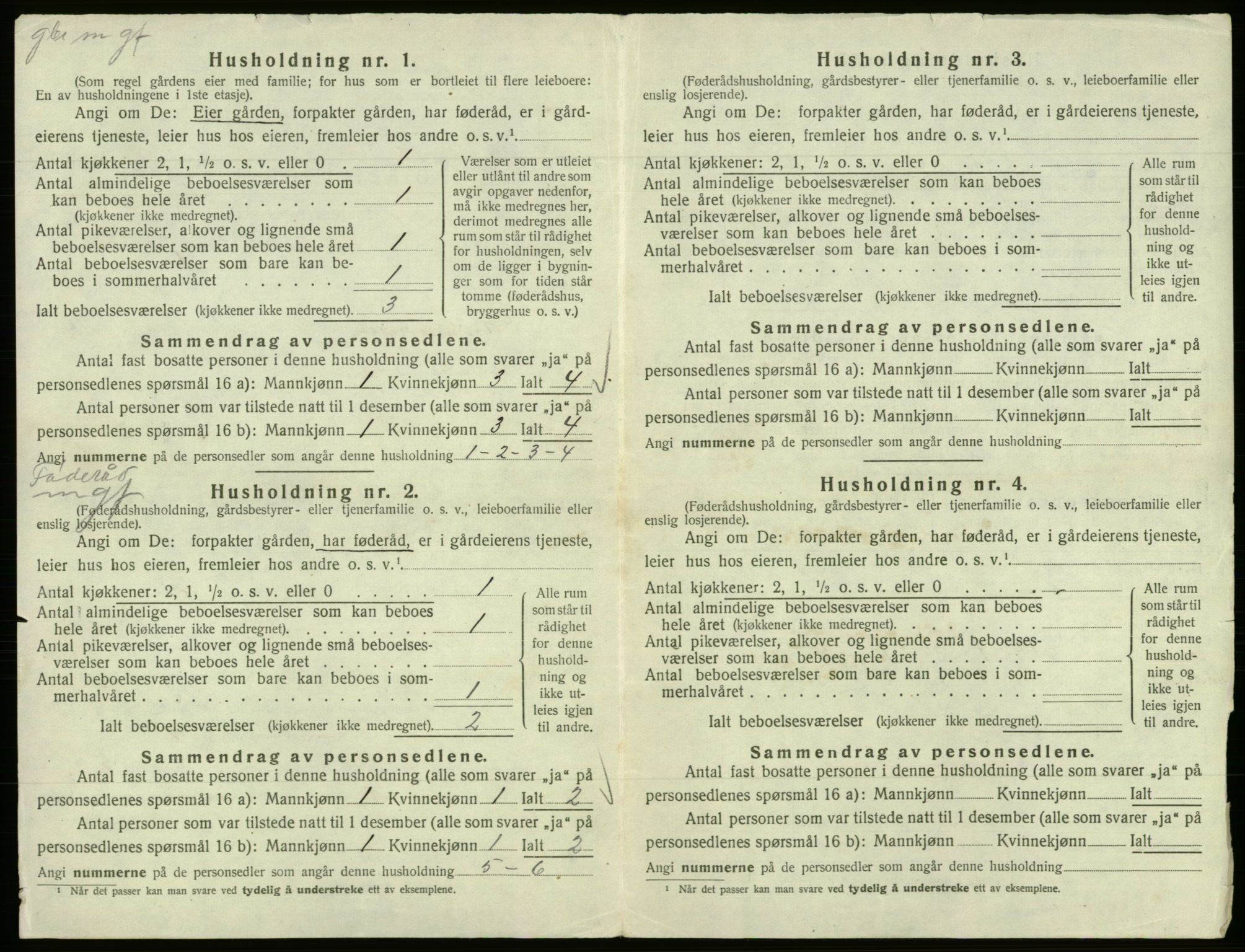 SAB, 1920 census for Samnanger, 1920, p. 782