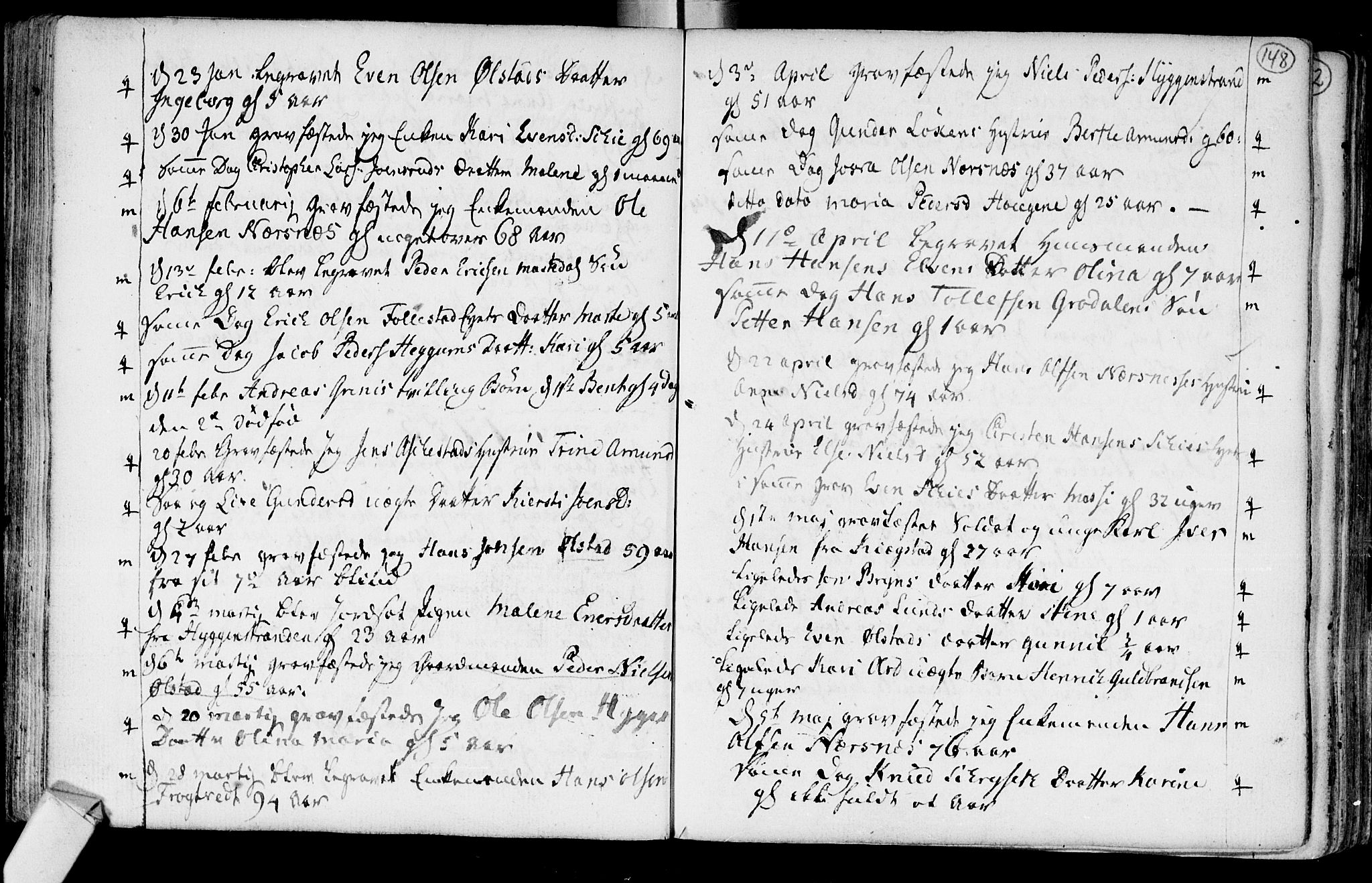 Røyken kirkebøker, AV/SAKO-A-241/F/Fa/L0003: Parish register (official) no. 3, 1782-1813, p. 148