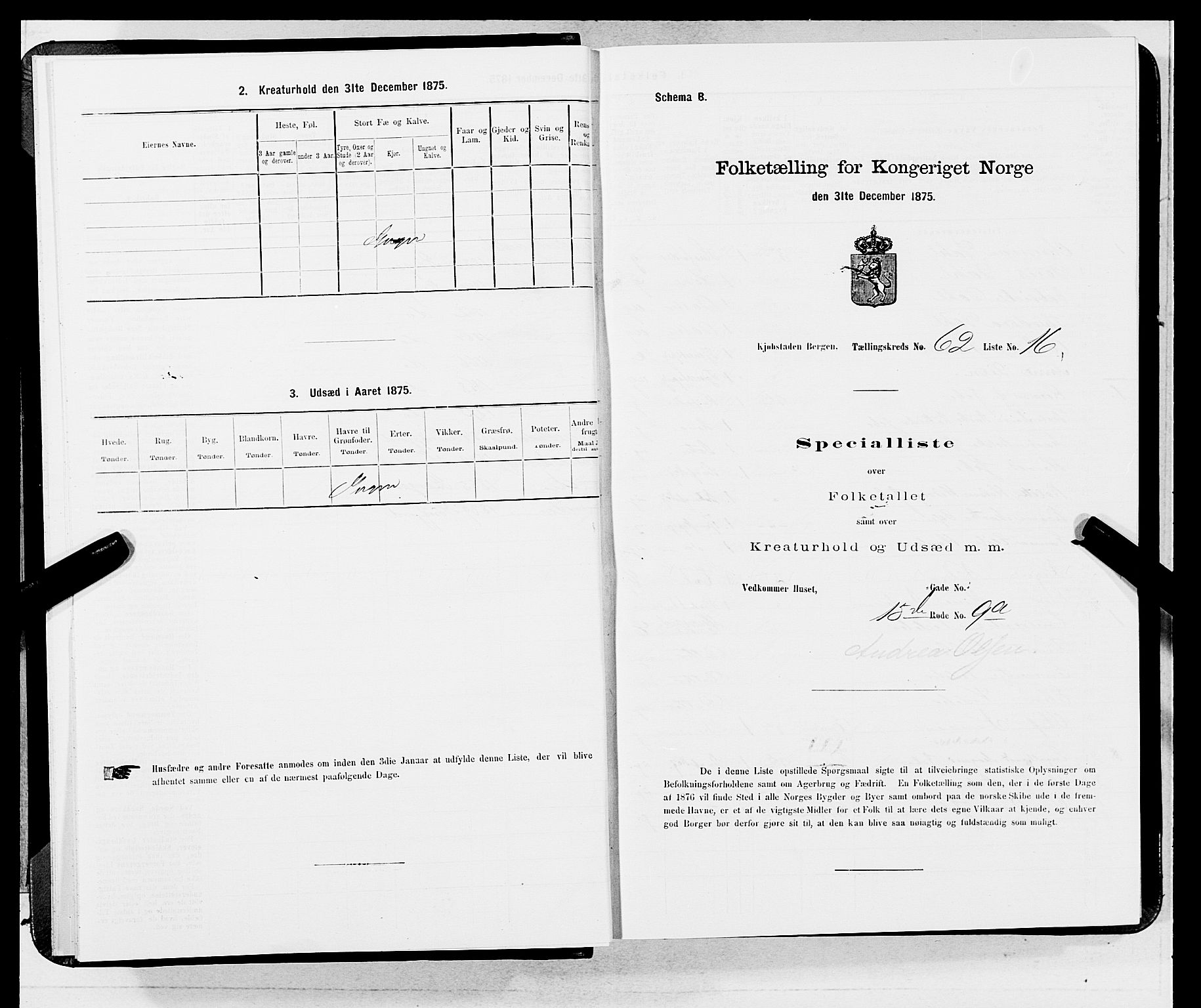 SAB, 1875 census for 1301 Bergen, 1875, p. 3312