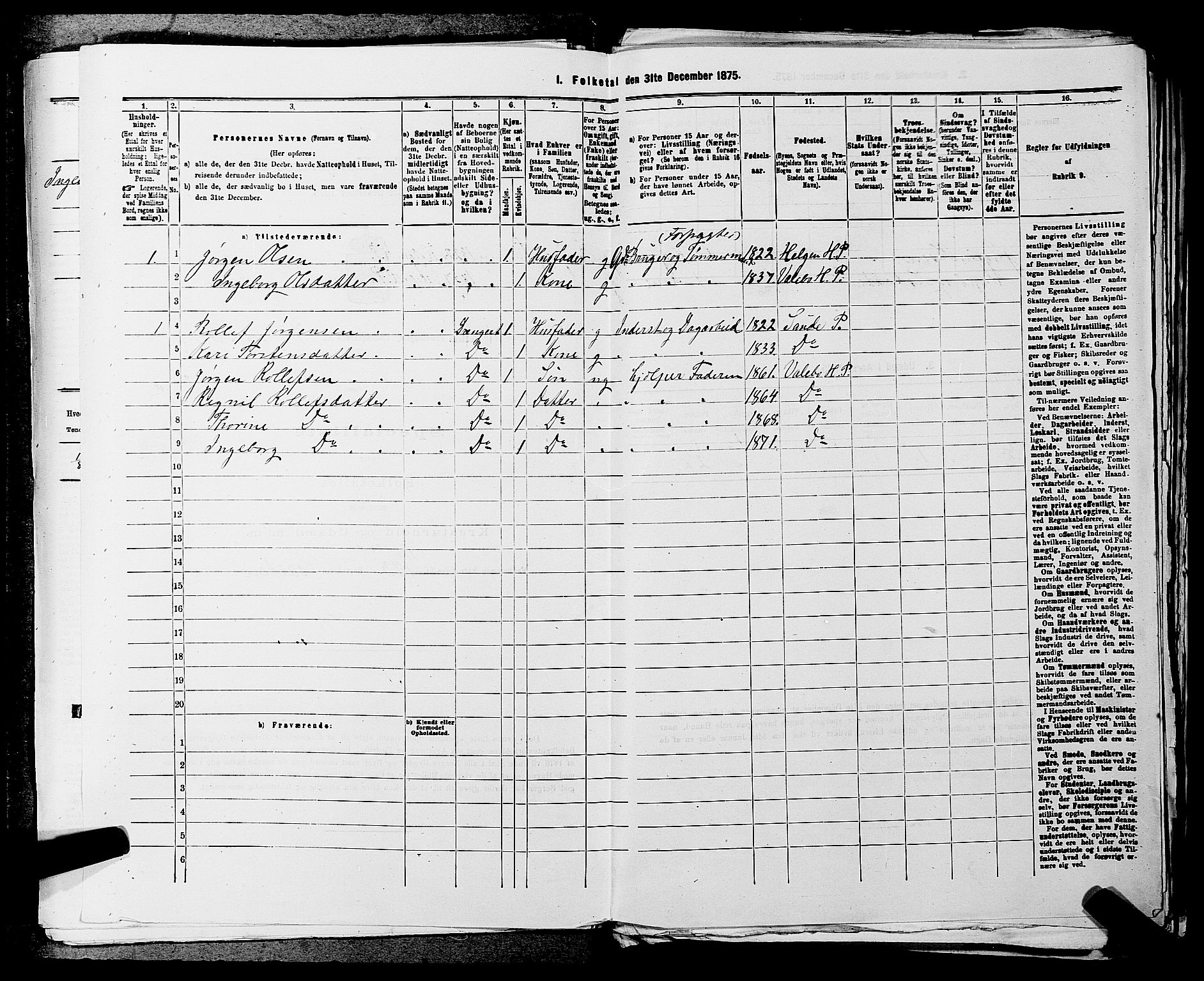 SAKO, 1875 census for 0819P Holla, 1875, p. 955