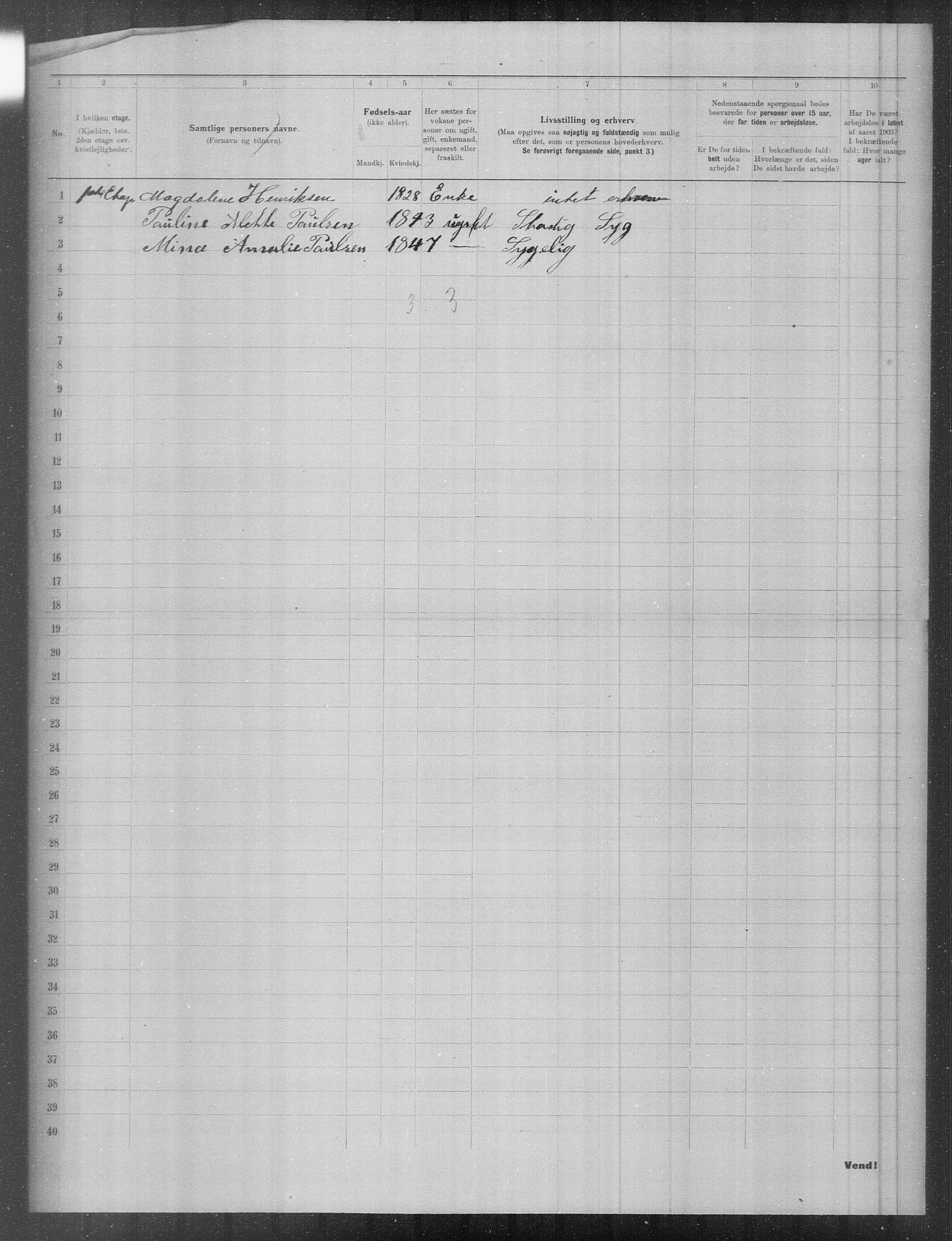 OBA, Municipal Census 1903 for Kristiania, 1903, p. 9442