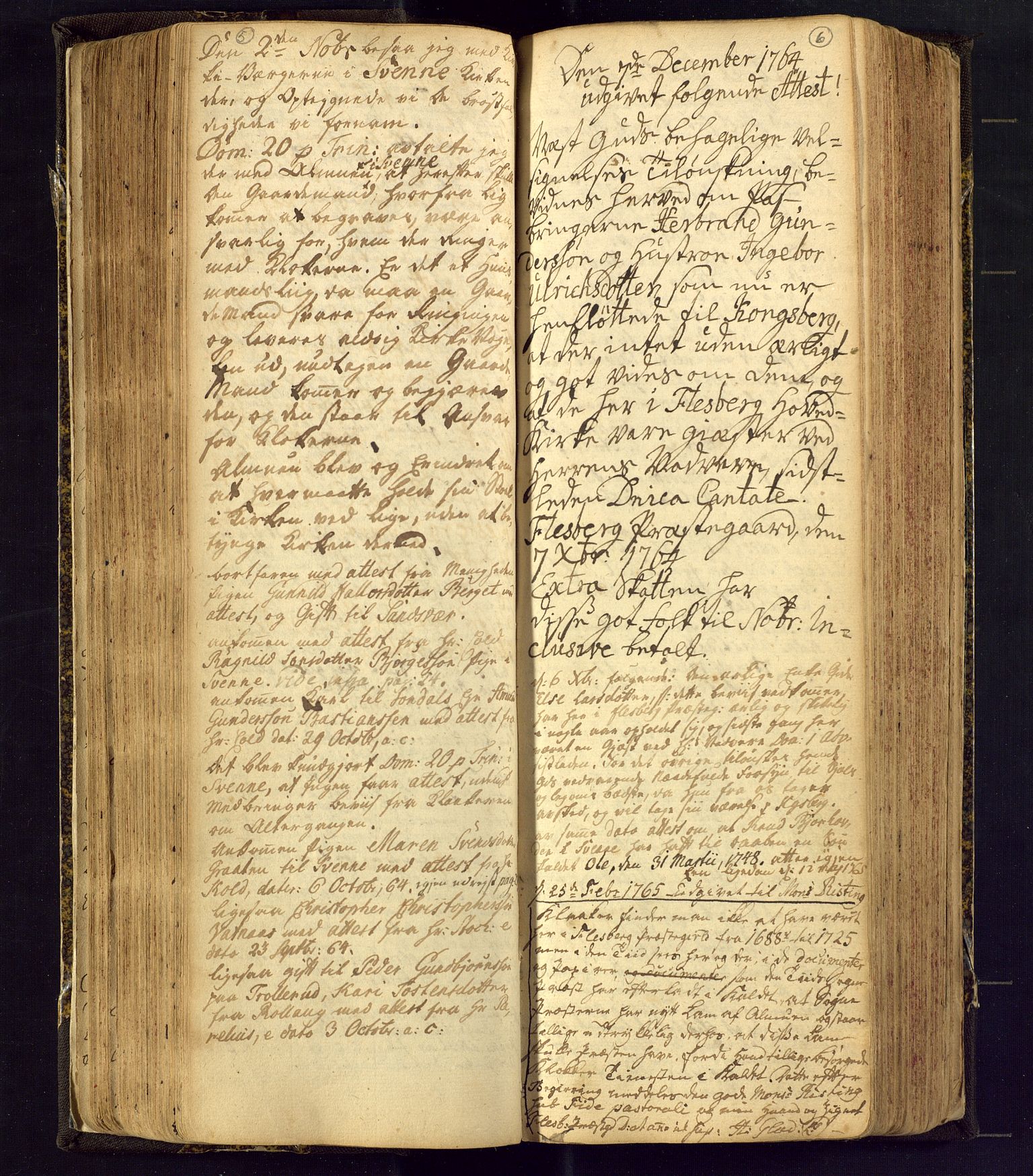 Flesberg kirkebøker, SAKO/A-18/F/Fa/L0002: Parish register (official) no. I 2, 1726-1747, p. 5-6