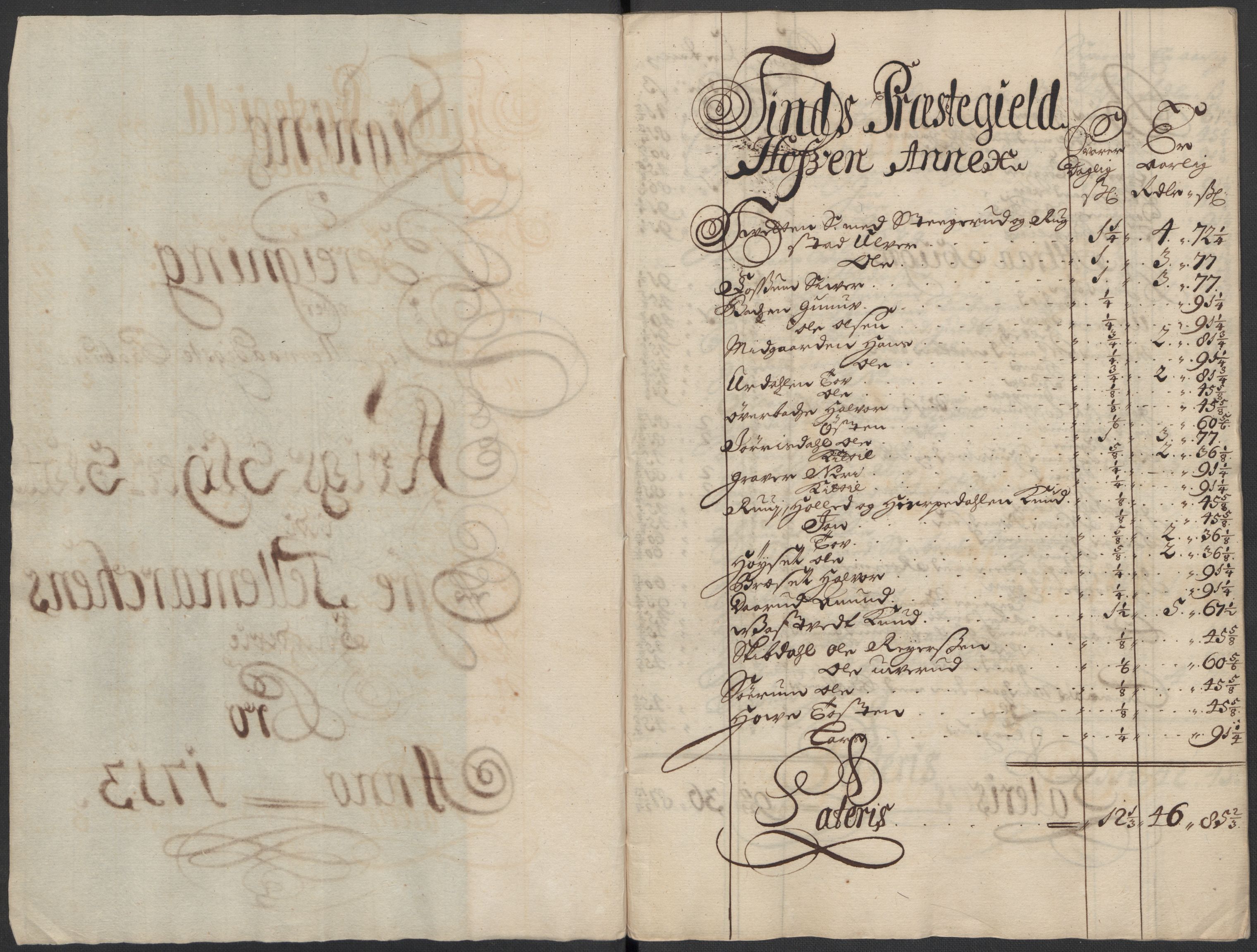 Rentekammeret inntil 1814, Reviderte regnskaper, Fogderegnskap, AV/RA-EA-4092/R36/L2124: Fogderegnskap Øvre og Nedre Telemark og Bamble, 1713, p. 140