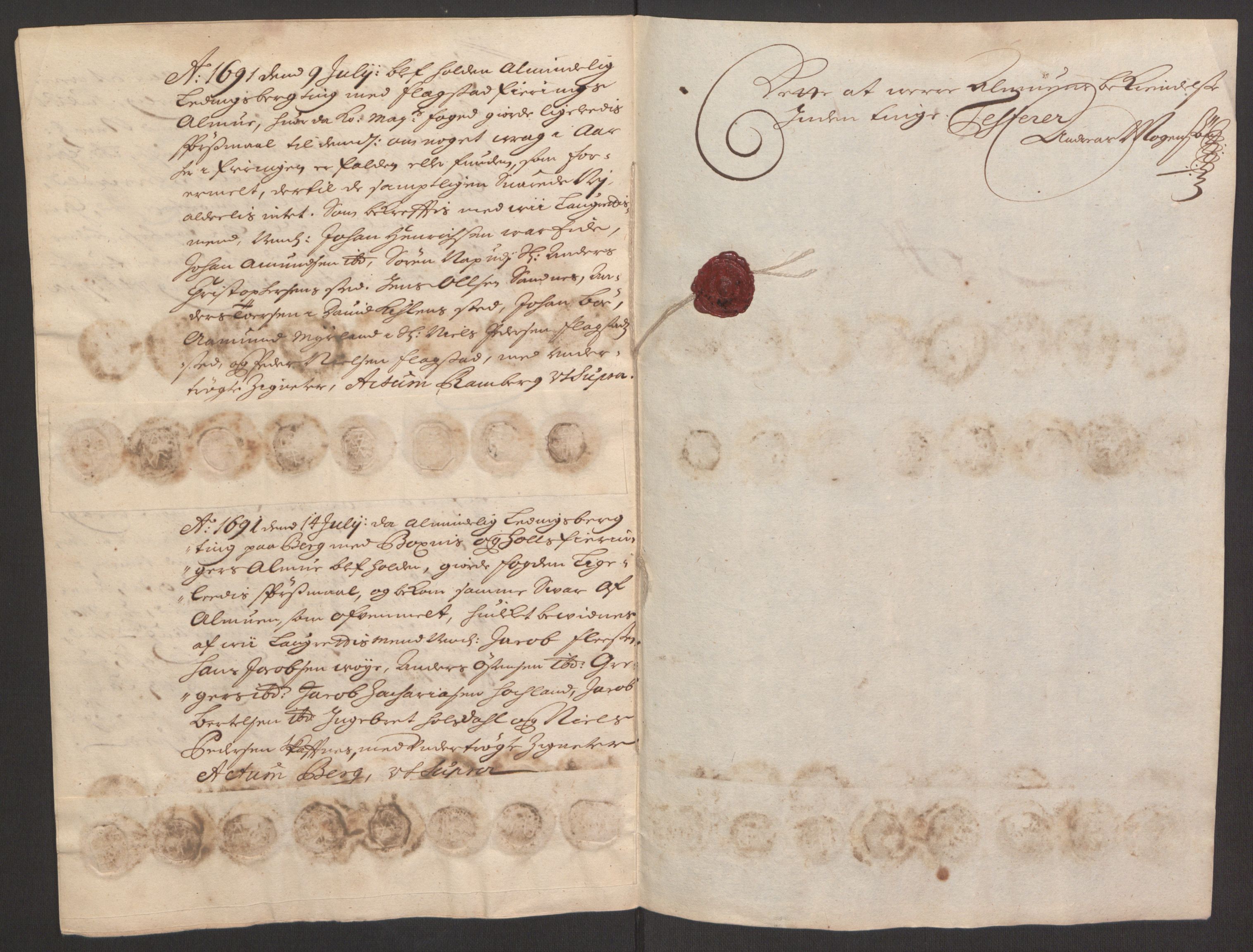 Rentekammeret inntil 1814, Reviderte regnskaper, Fogderegnskap, AV/RA-EA-4092/R67/L4675: Fogderegnskap Vesterålen, Andenes og Lofoten, 1691-1693, p. 84