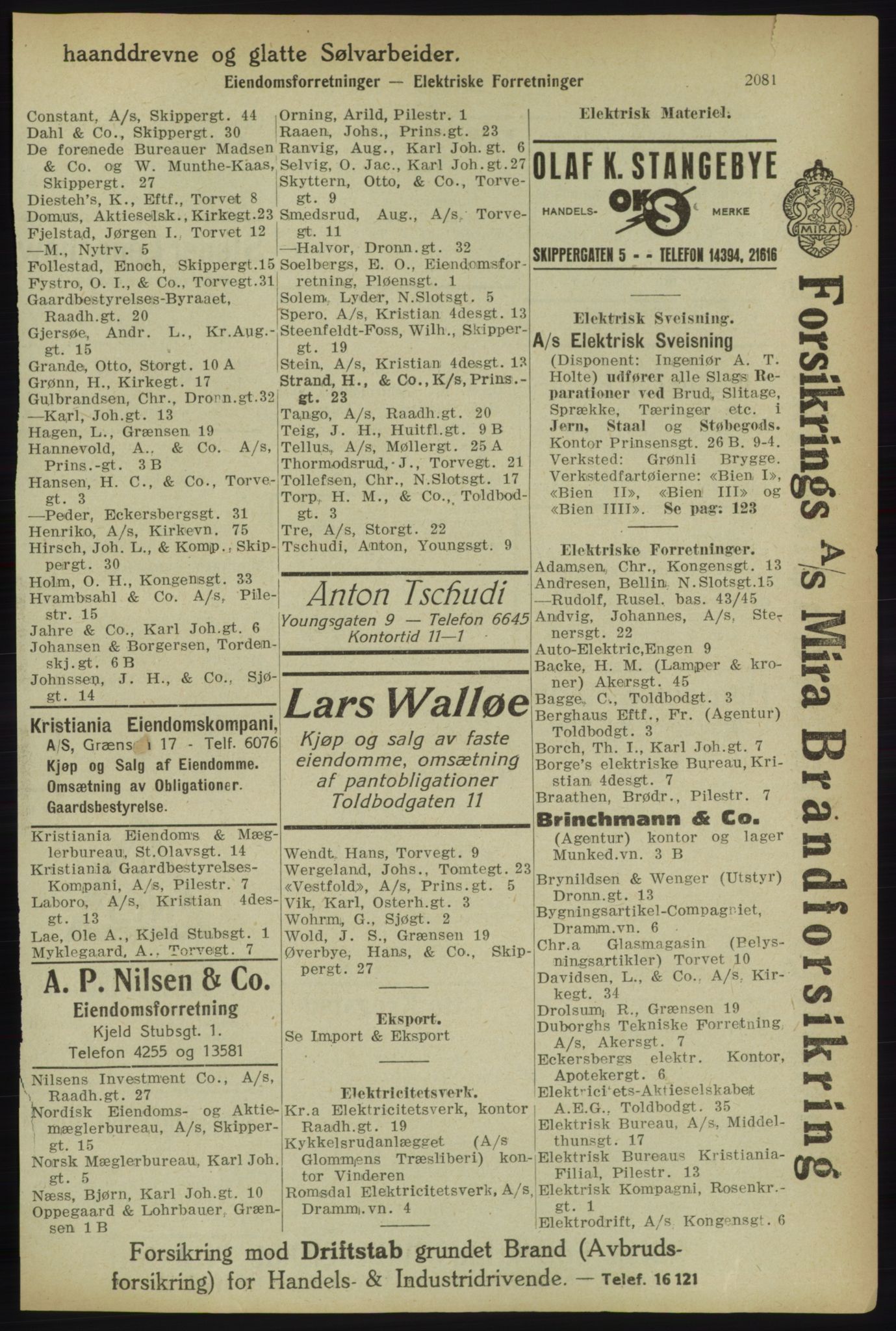Kristiania/Oslo adressebok, PUBL/-, 1918, p. 2234