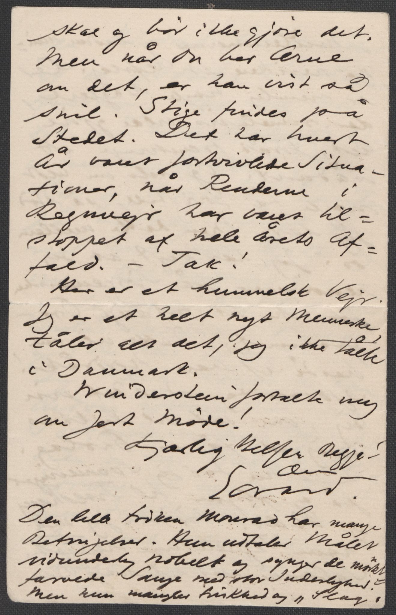 Beyer, Frants, AV/RA-PA-0132/F/L0001: Brev fra Edvard Grieg til Frantz Beyer og "En del optegnelser som kan tjene til kommentar til brevene" av Marie Beyer, 1872-1907, p. 594