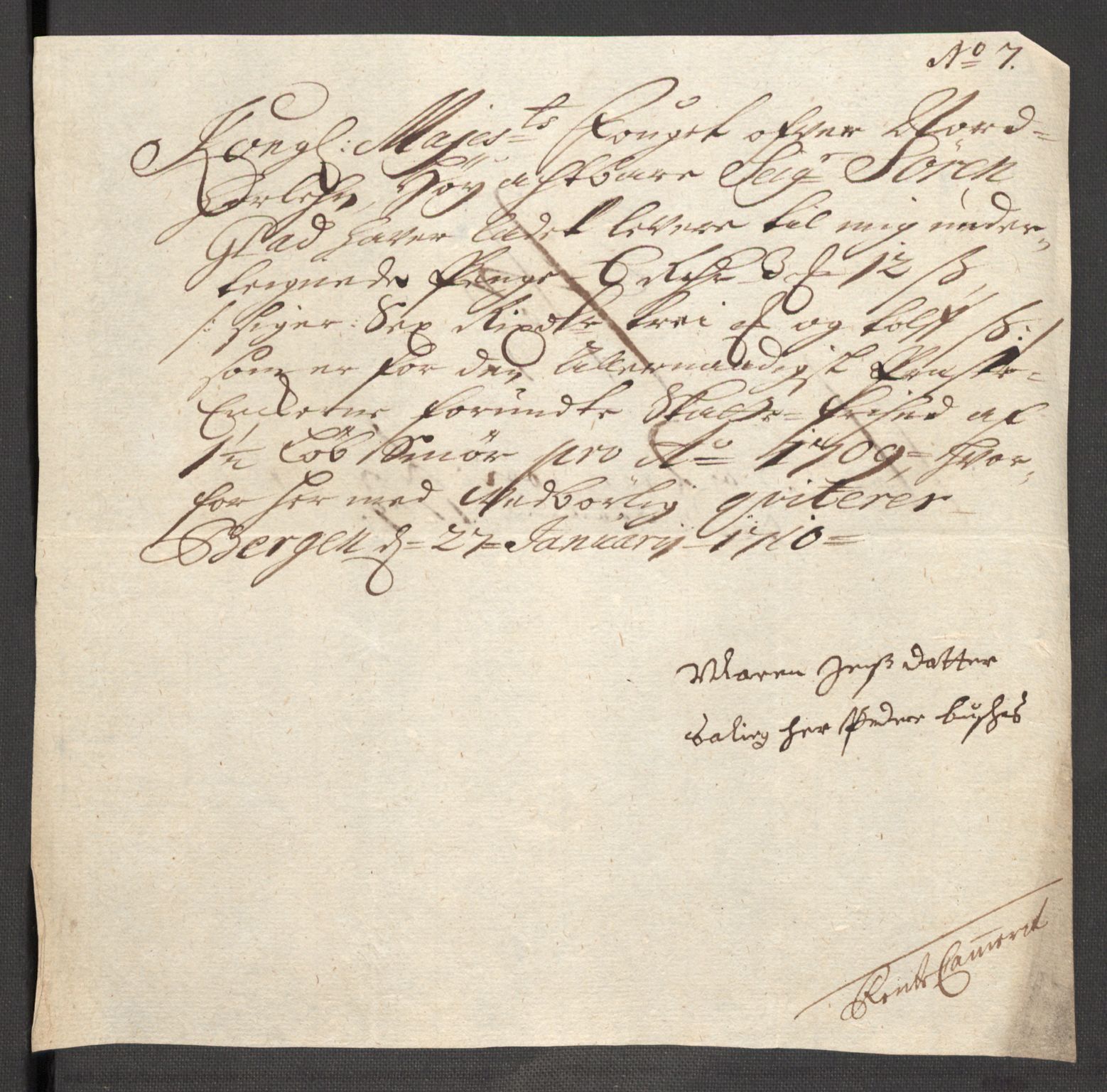 Rentekammeret inntil 1814, Reviderte regnskaper, Fogderegnskap, RA/EA-4092/R51/L3190: Fogderegnskap Nordhordland og Voss, 1709, p. 199