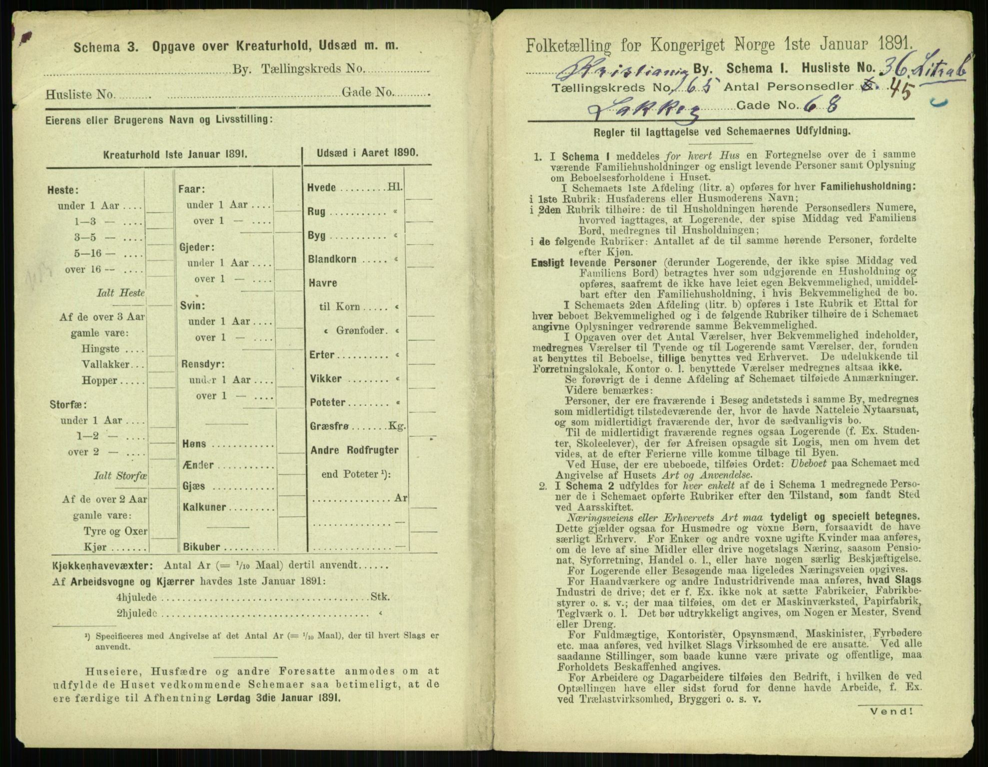 RA, 1891 census for 0301 Kristiania, 1891, p. 95339