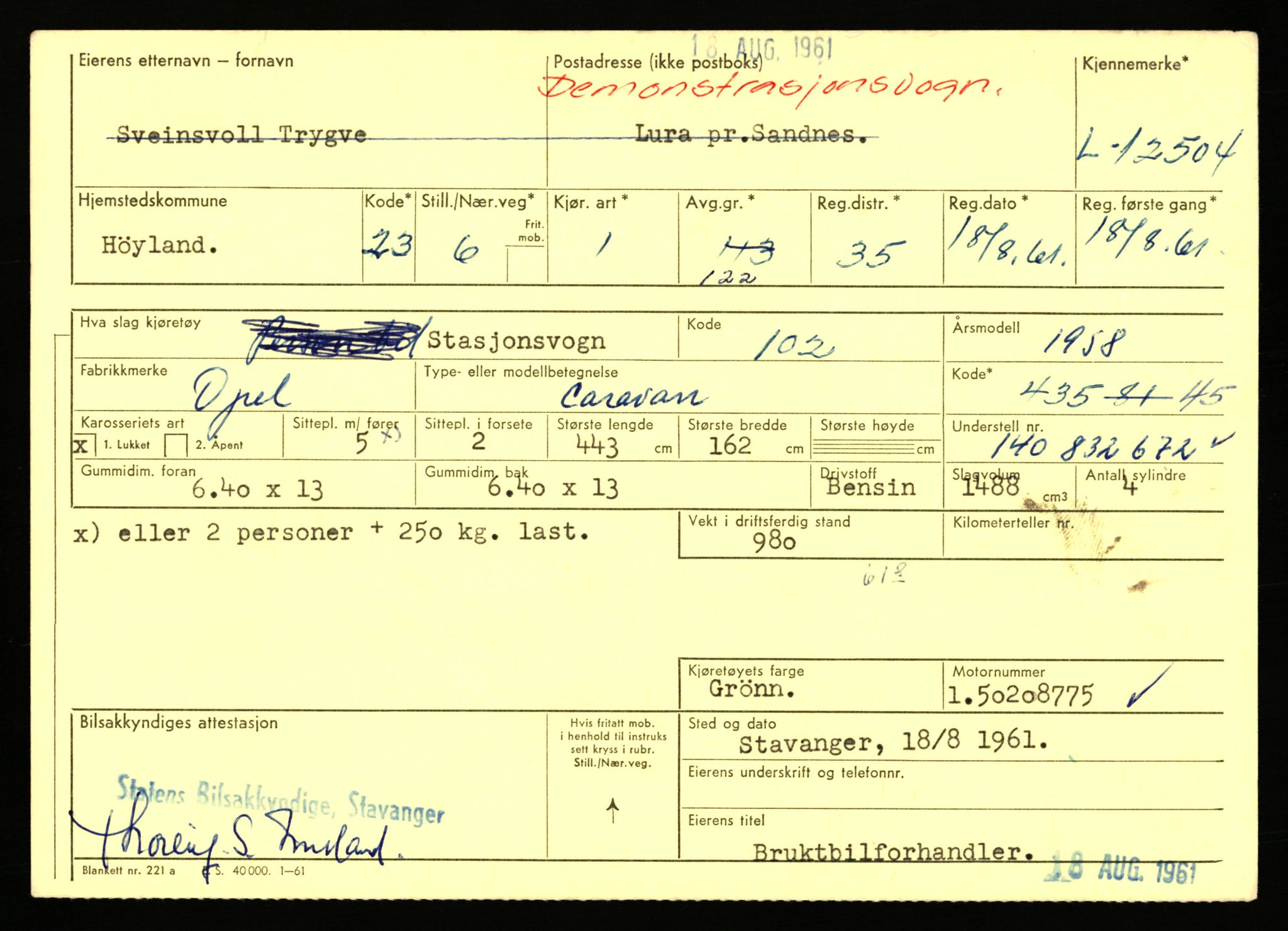 Stavanger trafikkstasjon, AV/SAST-A-101942/0/F/L0023: L-12500 - L-12999, 1930-1971, p. 17