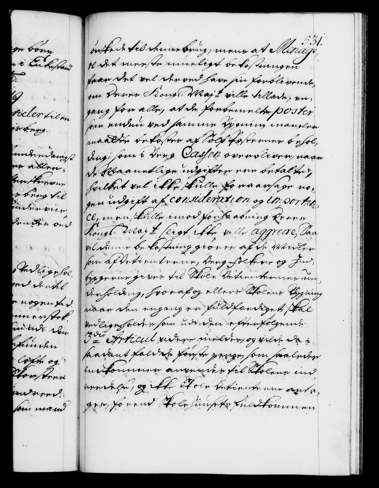 Danske Kanselli 1572-1799, AV/RA-EA-3023/F/Fc/Fca/Fcaa/L0022: Norske registre, 1716-1719, p. 531a