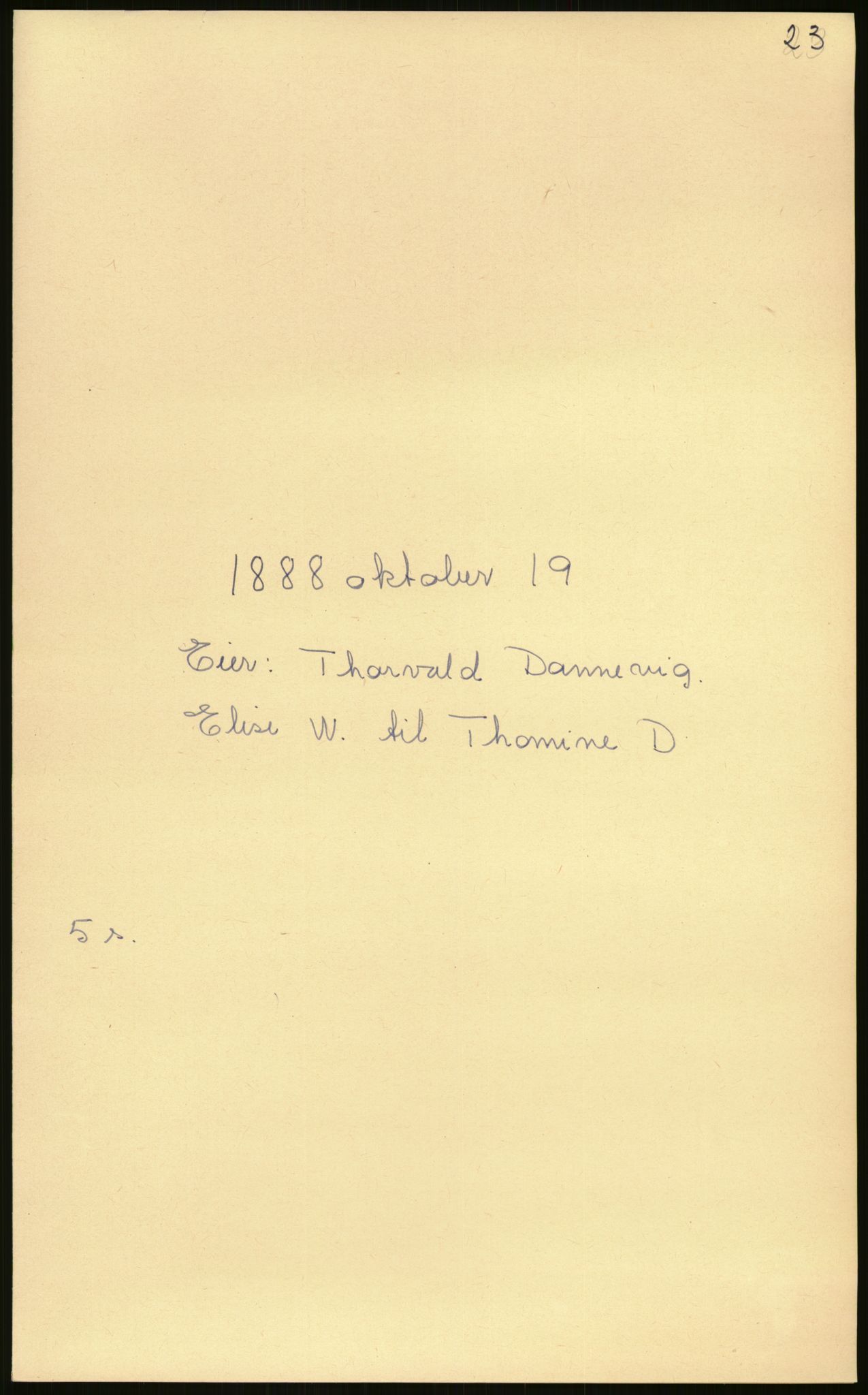 Samlinger til kildeutgivelse, Amerikabrevene, AV/RA-EA-4057/F/L0027: Innlån fra Aust-Agder: Dannevig - Valsgård, 1838-1914, p. 307