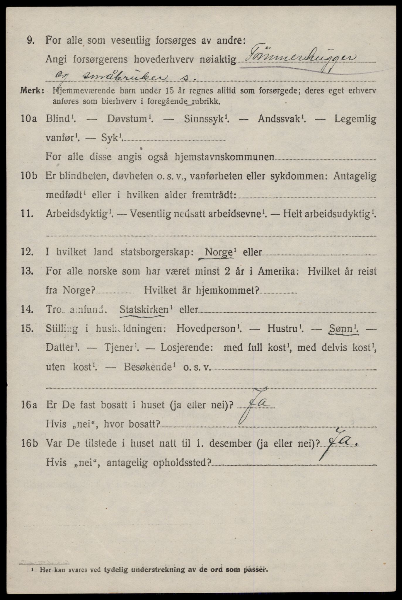 SAKO, 1920 census for Hjartdal, 1920, p. 3467