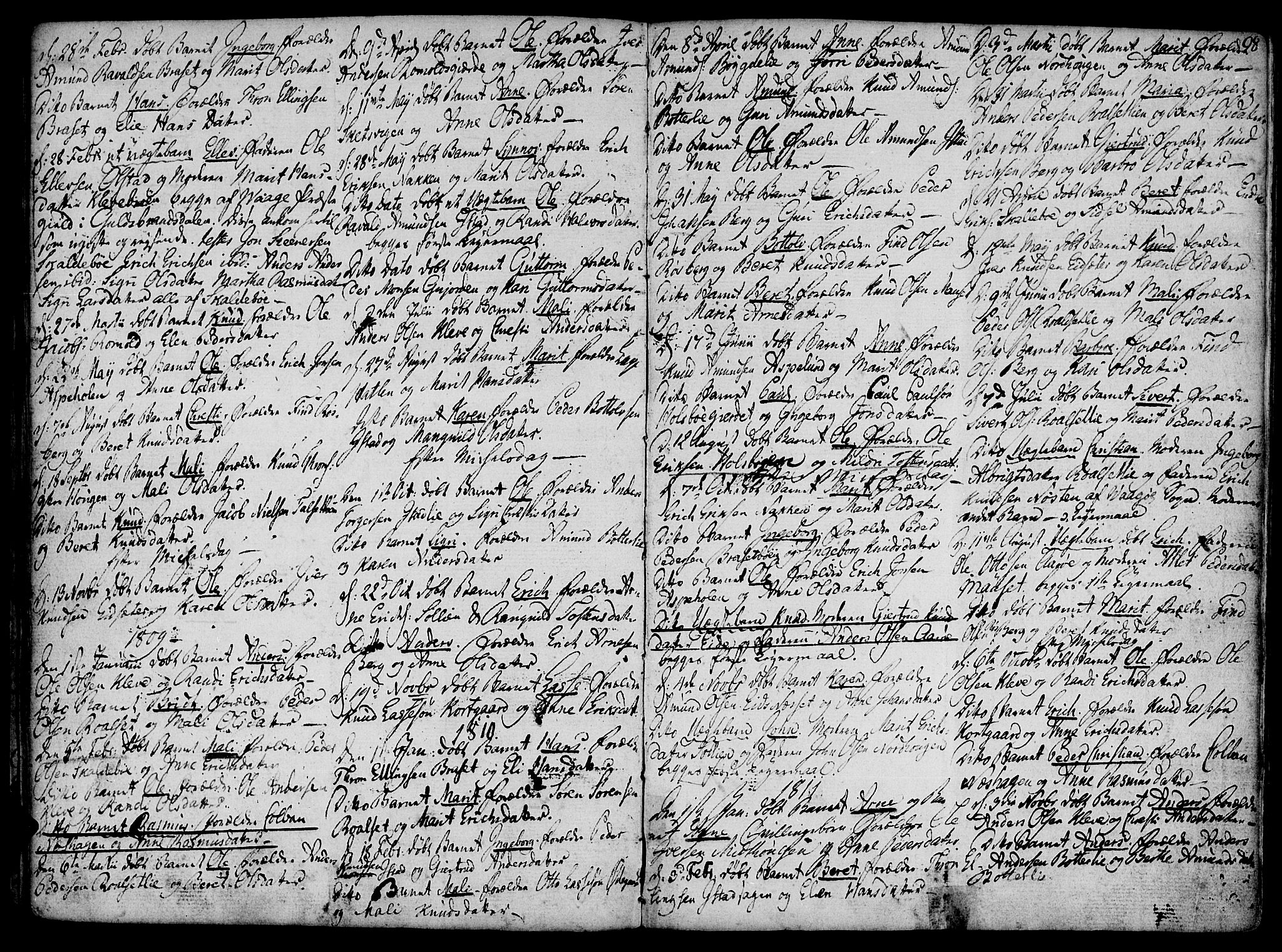 Ministerialprotokoller, klokkerbøker og fødselsregistre - Møre og Romsdal, AV/SAT-A-1454/555/L0650: Parish register (official) no. 555A02 /2, 1798-1821, p. 98