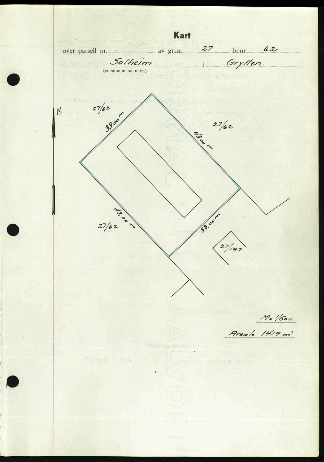 Romsdal sorenskriveri, AV/SAT-A-4149/1/2/2C: Mortgage book no. A22, 1947-1947, Diary no: : 654/1947