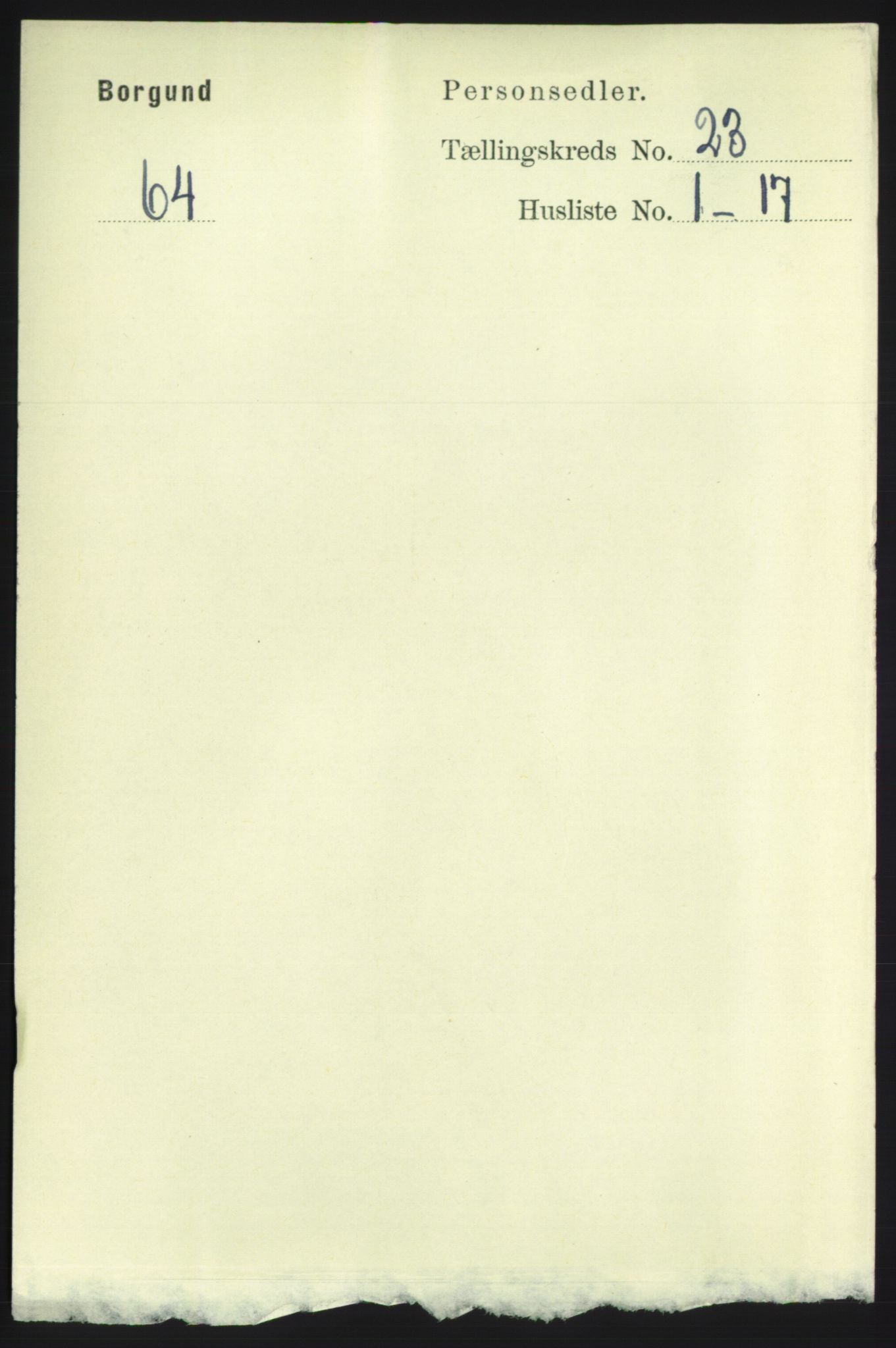RA, 1891 census for 1531 Borgund, 1891, p. 6963