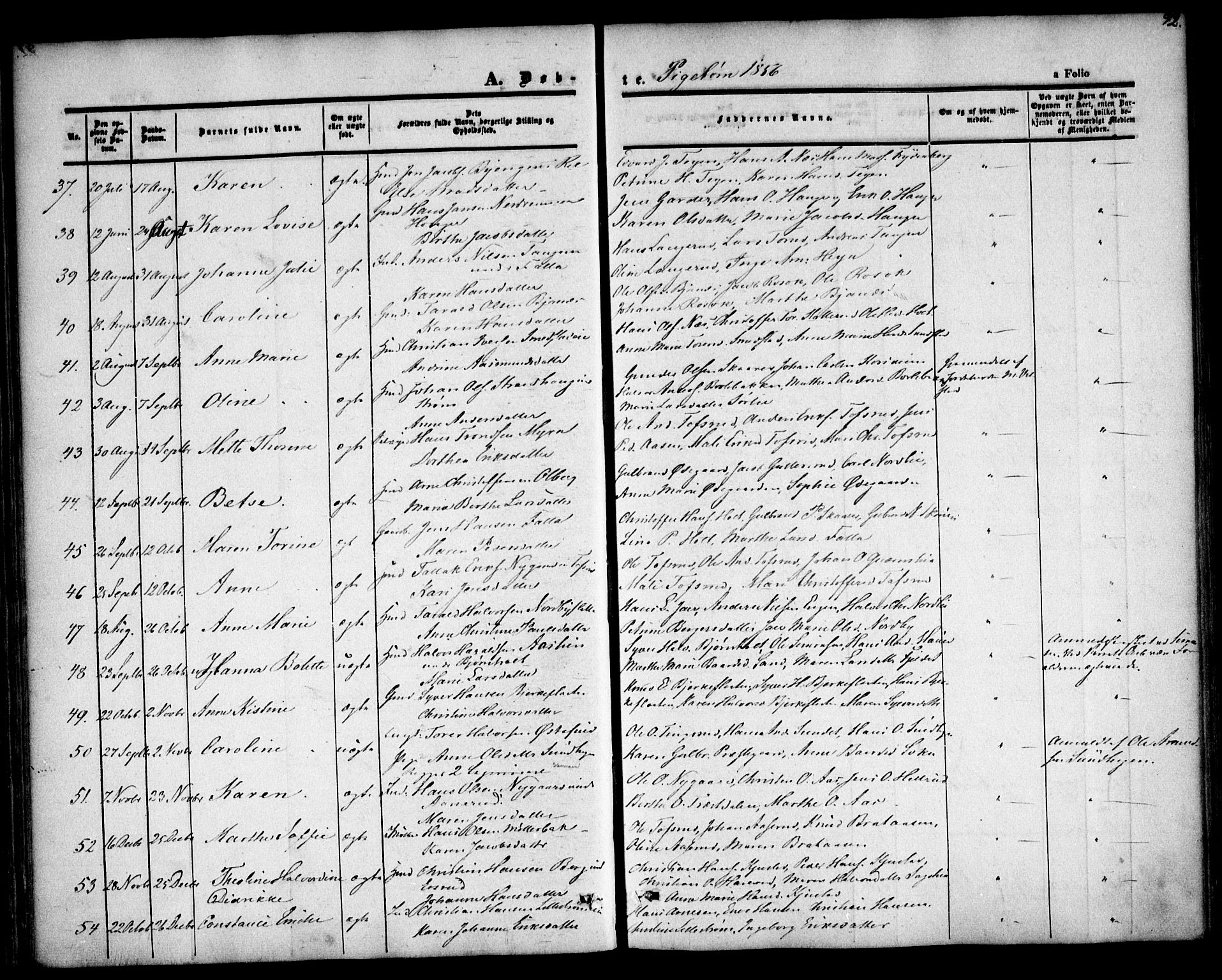 Fet prestekontor Kirkebøker, SAO/A-10370a/F/Fa/L0010: Parish register (official) no. I 10, 1847-1859, p. 72