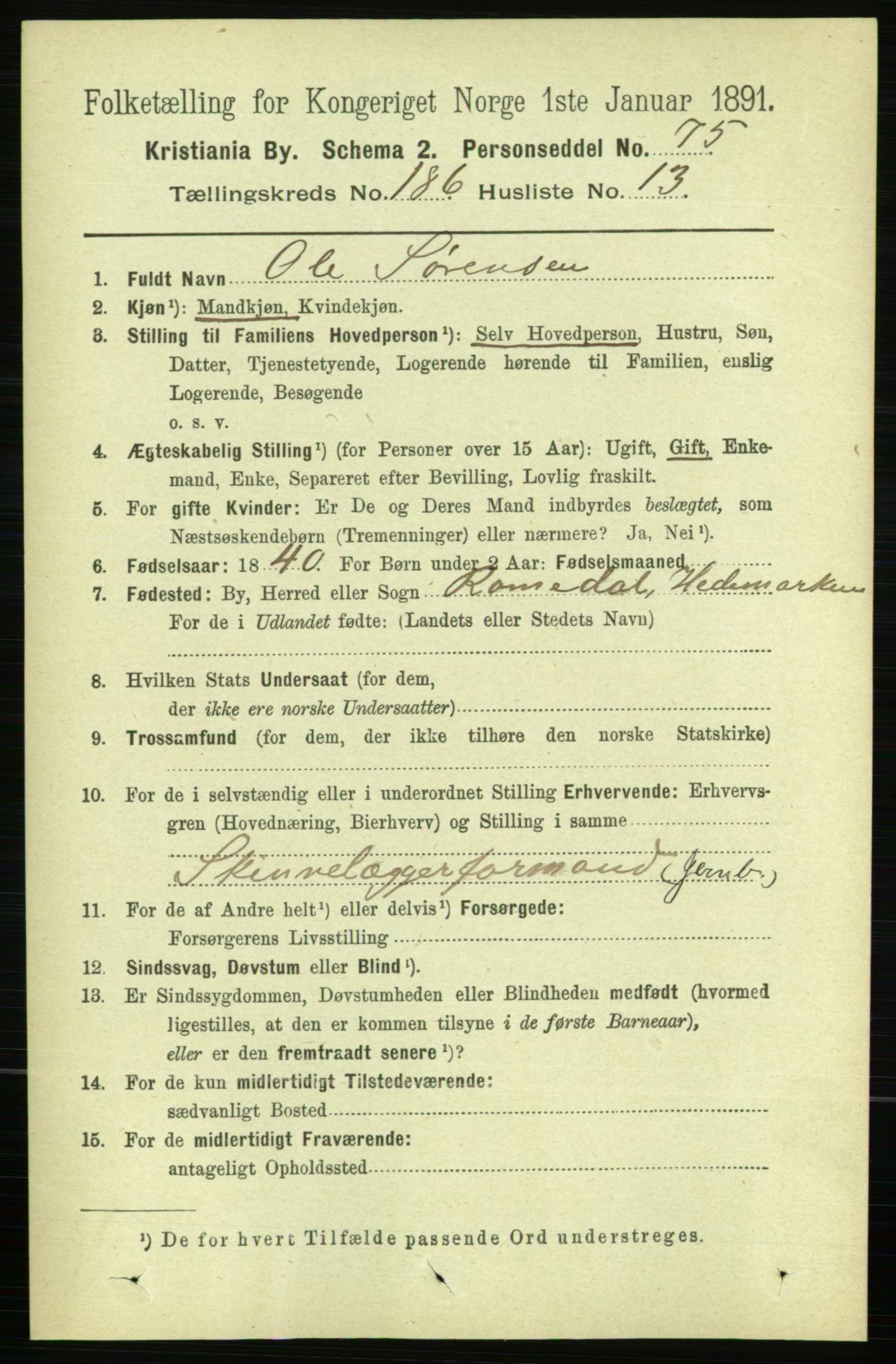 RA, 1891 census for 0301 Kristiania, 1891, p. 111856