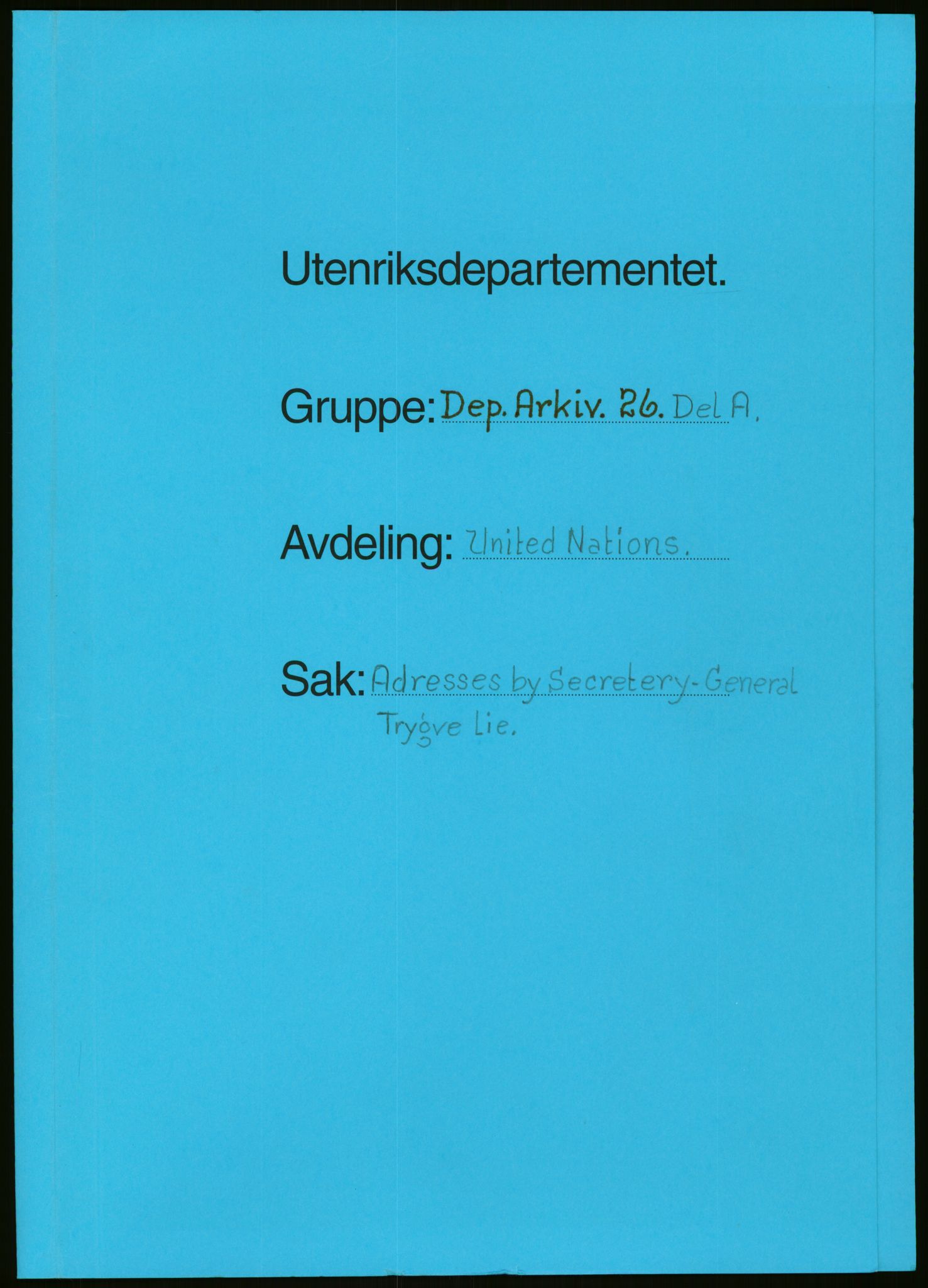 Lie, Trygve, AV/RA-PA-1407/D/L0015: Generalsekretærens papirer., 1947-1952, p. 103