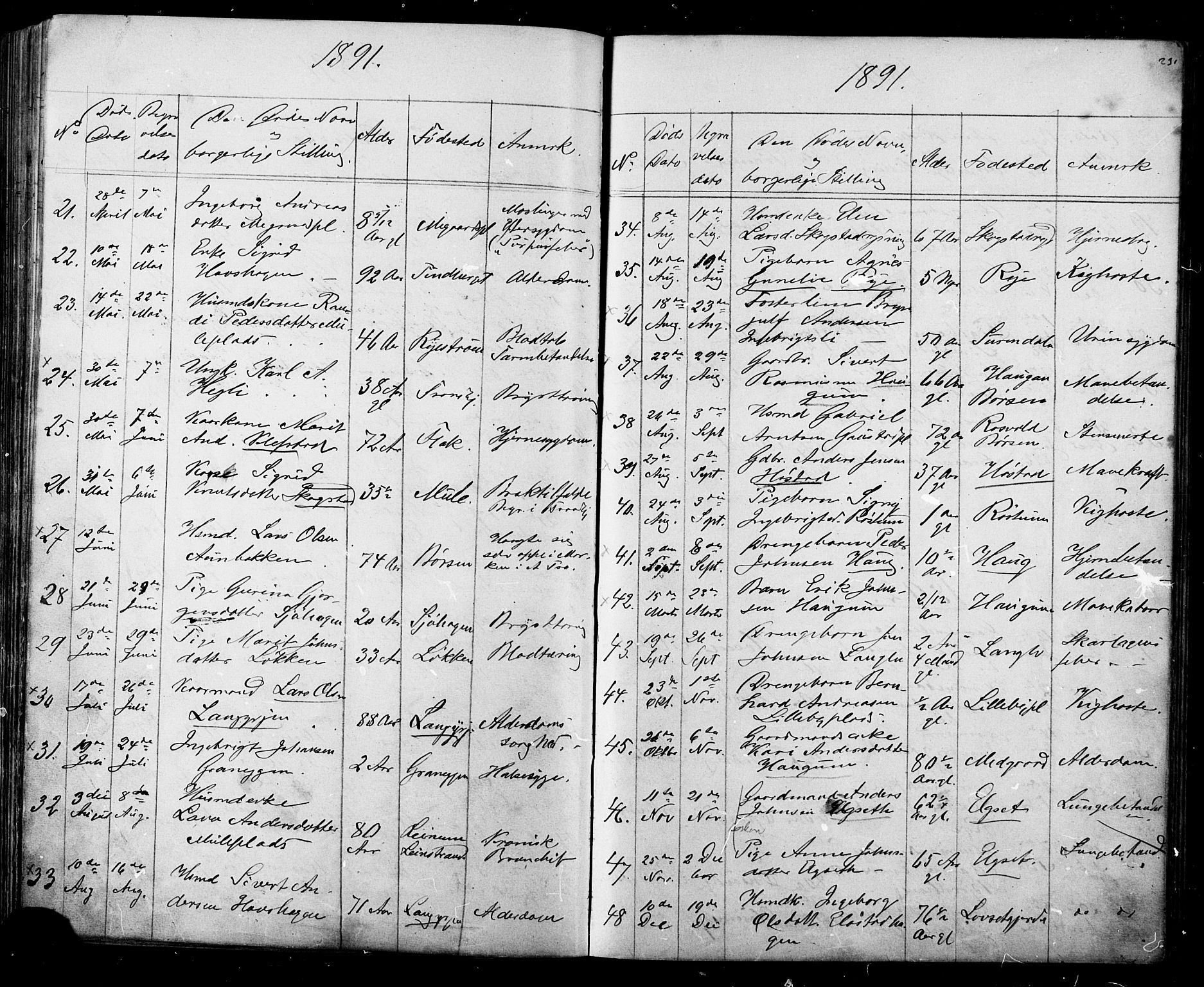 Ministerialprotokoller, klokkerbøker og fødselsregistre - Sør-Trøndelag, SAT/A-1456/612/L0387: Parish register (copy) no. 612C03, 1874-1908, p. 231