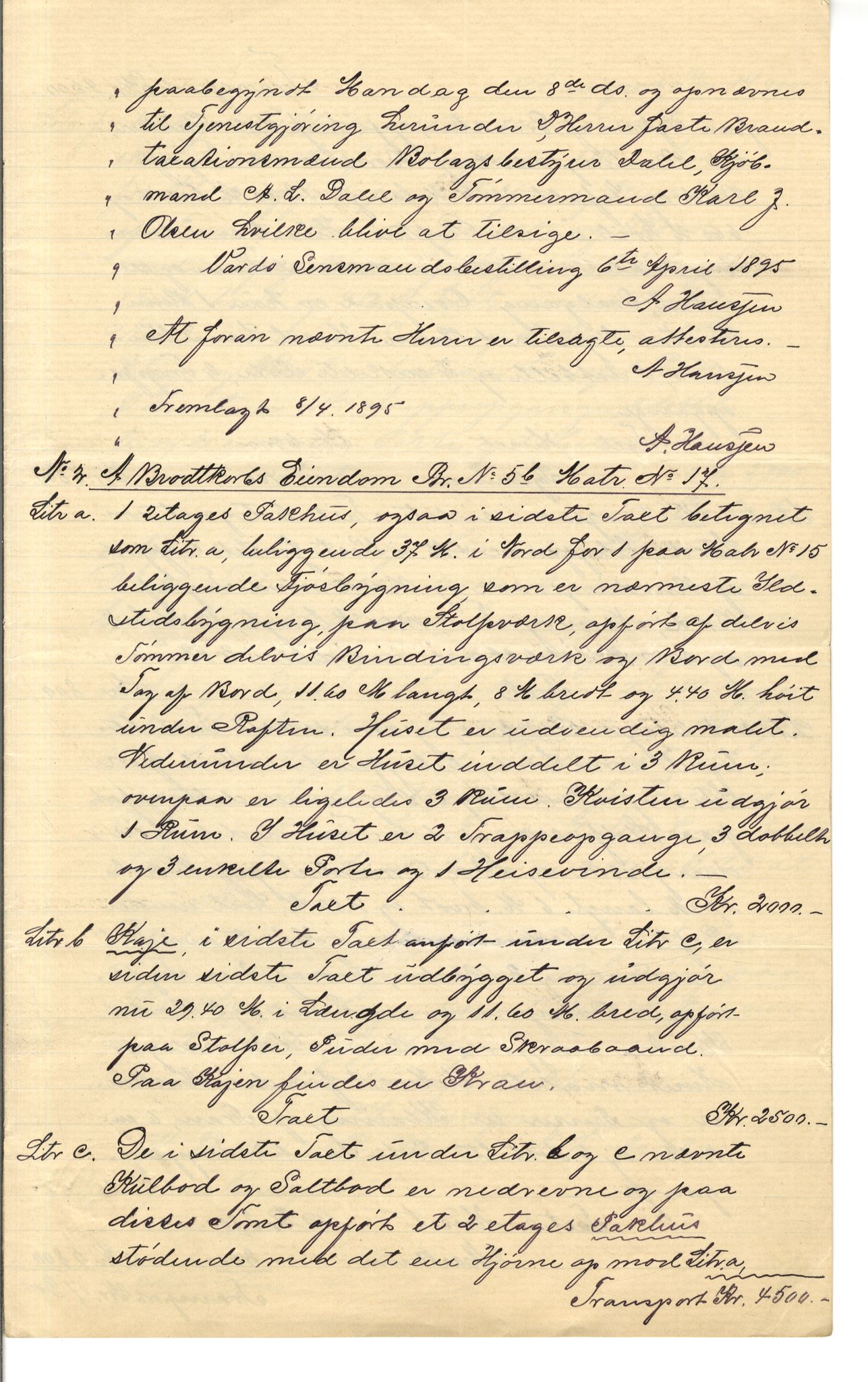 Brodtkorb handel A/S, VAMU/A-0001/Q/Qb/L0002: Skjøter og grunnbrev i Vardø by, 1852-1949, p. 73