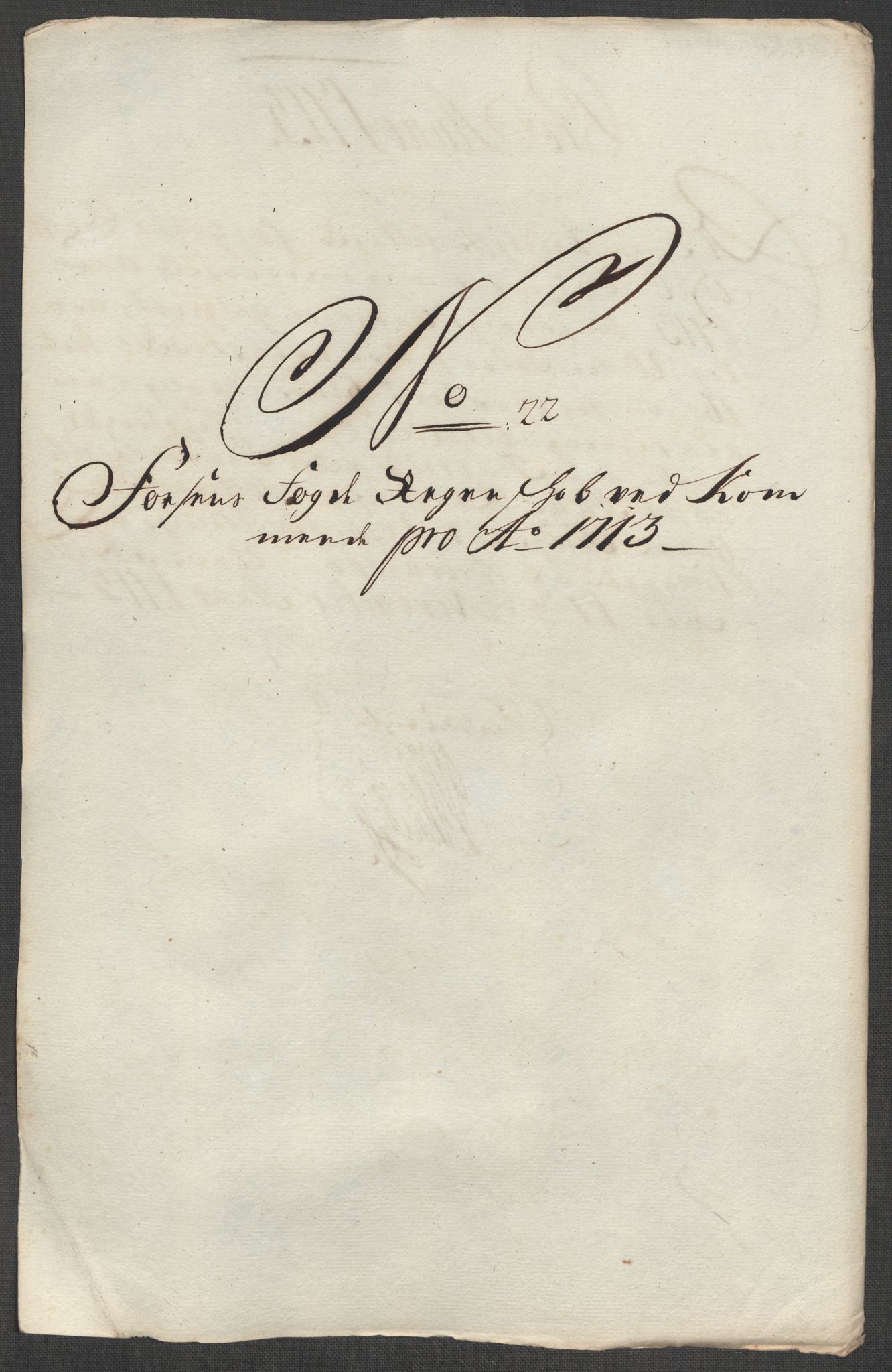 Rentekammeret inntil 1814, Reviderte regnskaper, Fogderegnskap, AV/RA-EA-4092/R57/L3861: Fogderegnskap Fosen, 1712-1713, p. 451