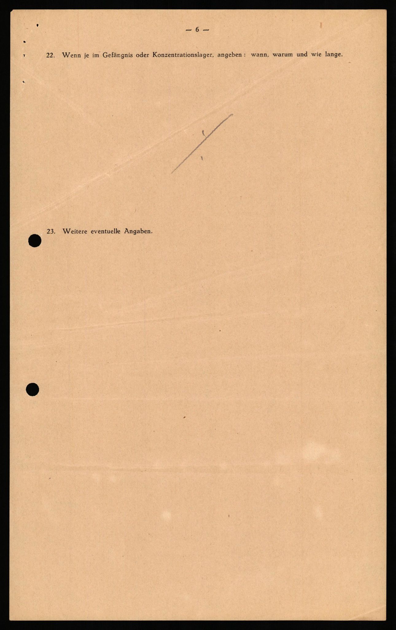 Forsvaret, Forsvarets overkommando II, RA/RAFA-3915/D/Db/L0029: CI Questionaires. Tyske okkupasjonsstyrker i Norge. Tyskere., 1945-1946, p. 41