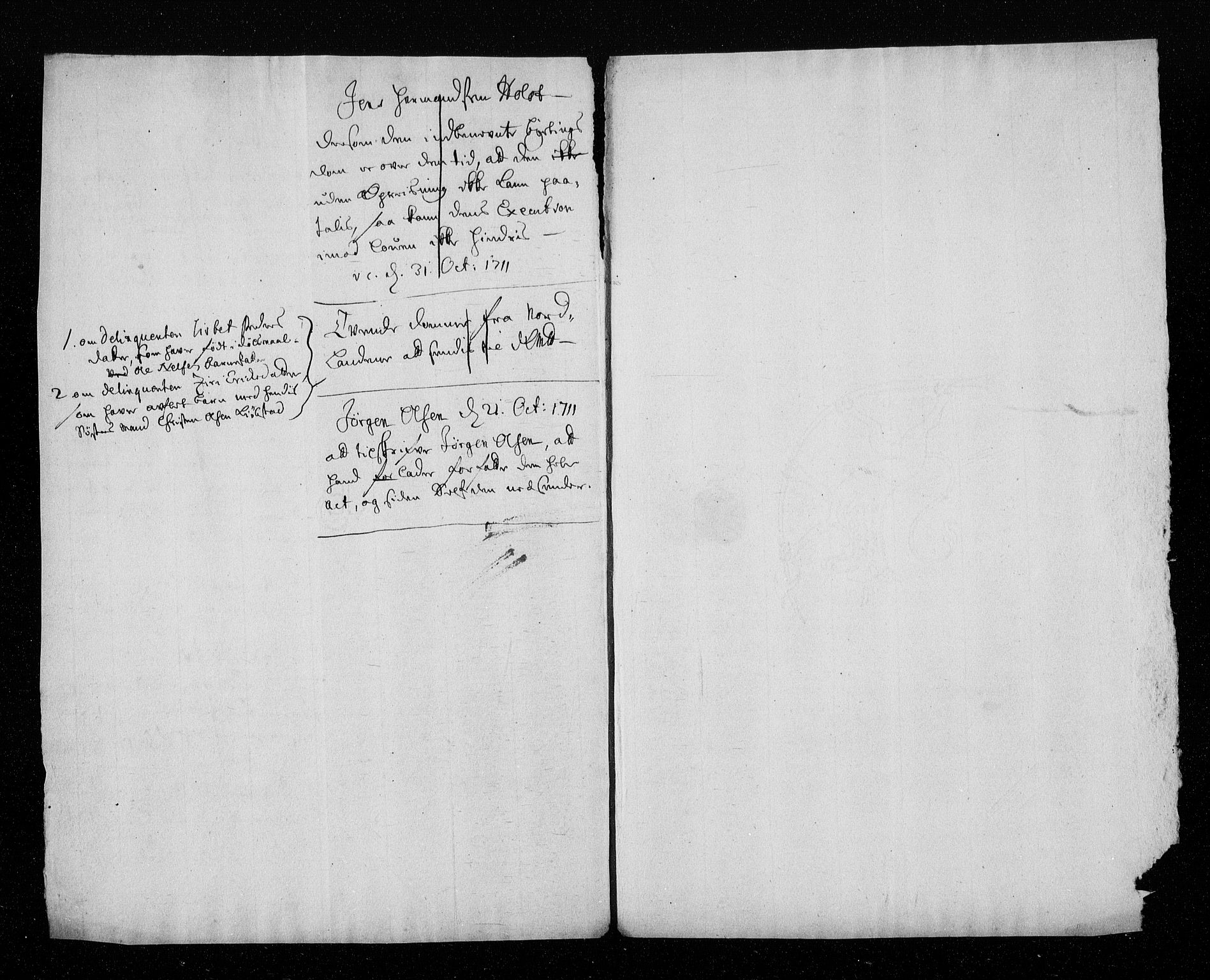 Stattholderembetet 1572-1771, AV/RA-EA-2870/Aa/L0003: Konsept til voteringsprotokoll, 1711, p. 235