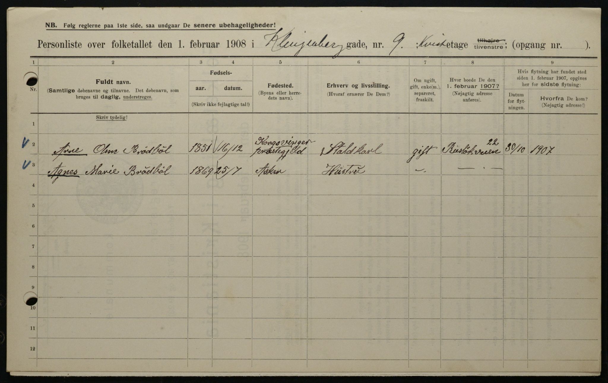 OBA, Municipal Census 1908 for Kristiania, 1908, p. 46359