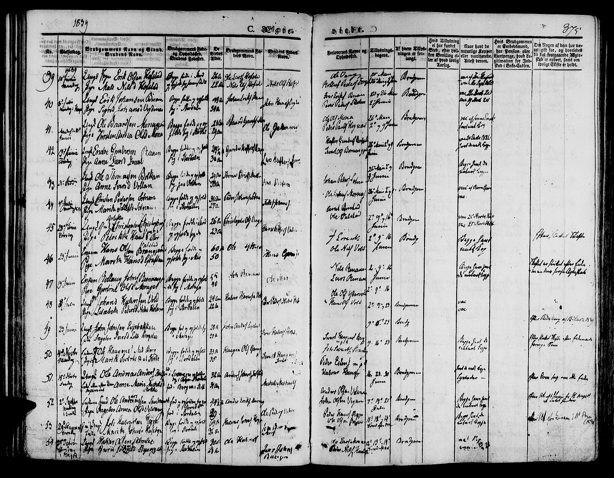 Ministerialprotokoller, klokkerbøker og fødselsregistre - Nord-Trøndelag, AV/SAT-A-1458/709/L0072: Parish register (official) no. 709A12, 1833-1844, p. 375